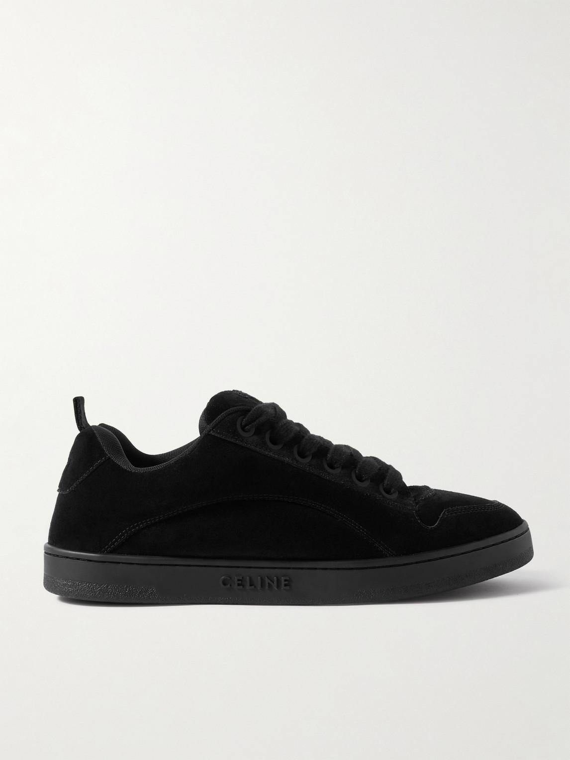 Suede and Mesh Sneakers