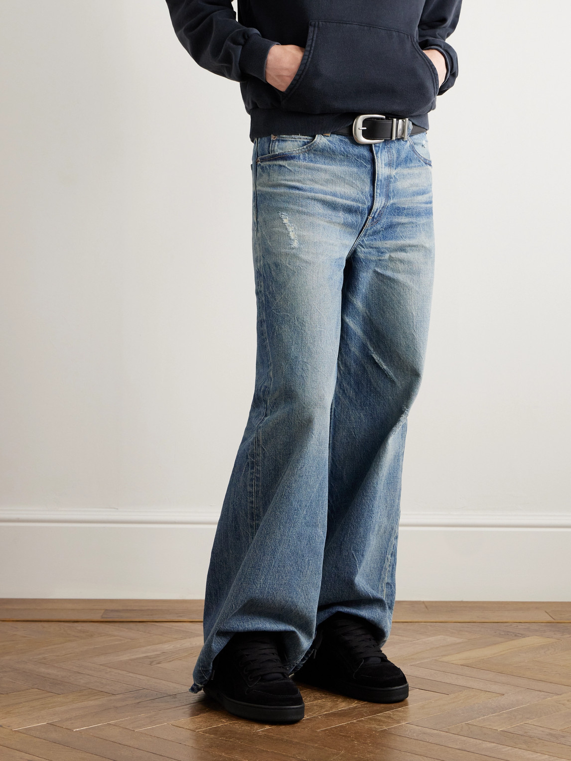 Celine Huntington Low-top Sneakers In Black