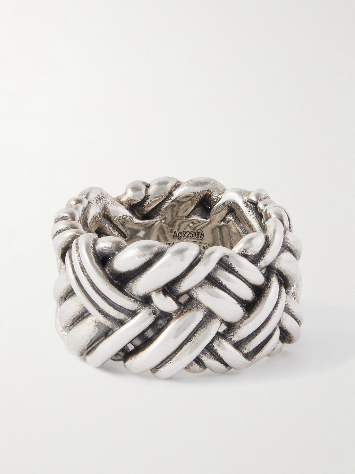 Bottega Veneta Sterling Silver Ring - Men
