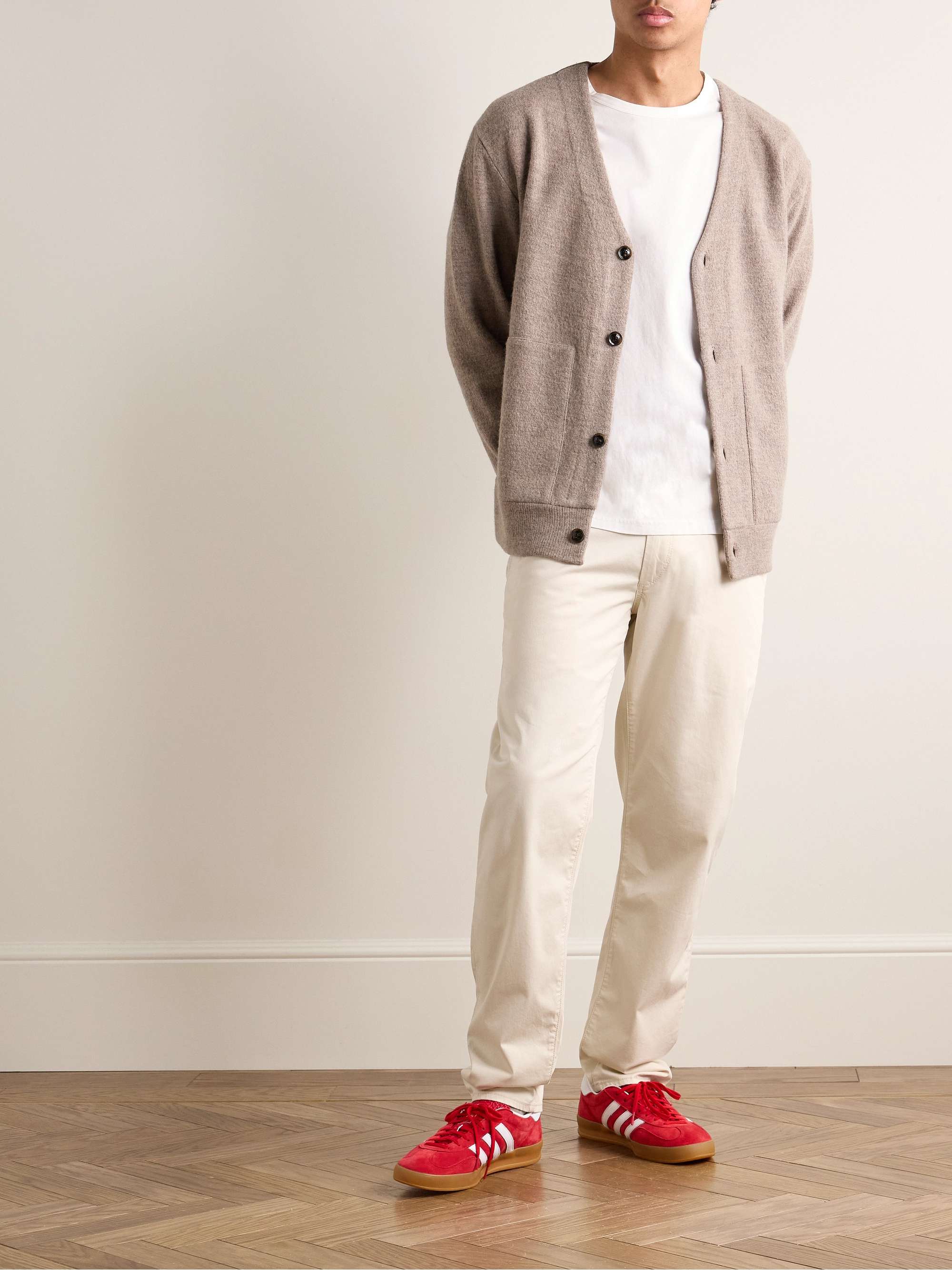 Off-white Straight-Leg Stretch Cotton-Blend Chinos | RAG