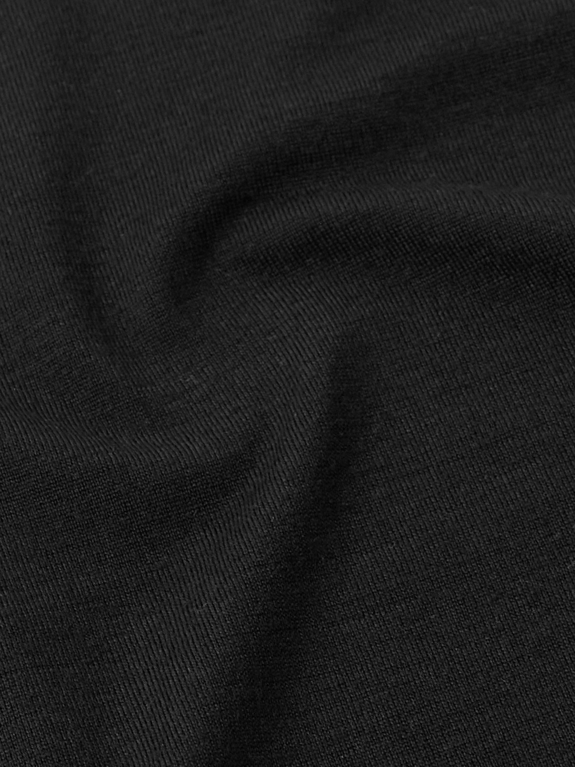 The Row Dlomu Wool-jersey T-shirt In Black