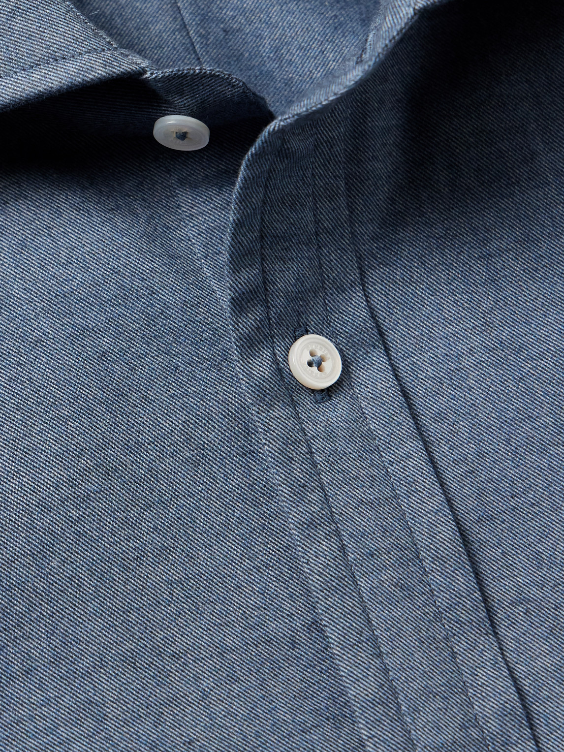 DUNHILL BRUSHED COTTON-TWILL SHIRT