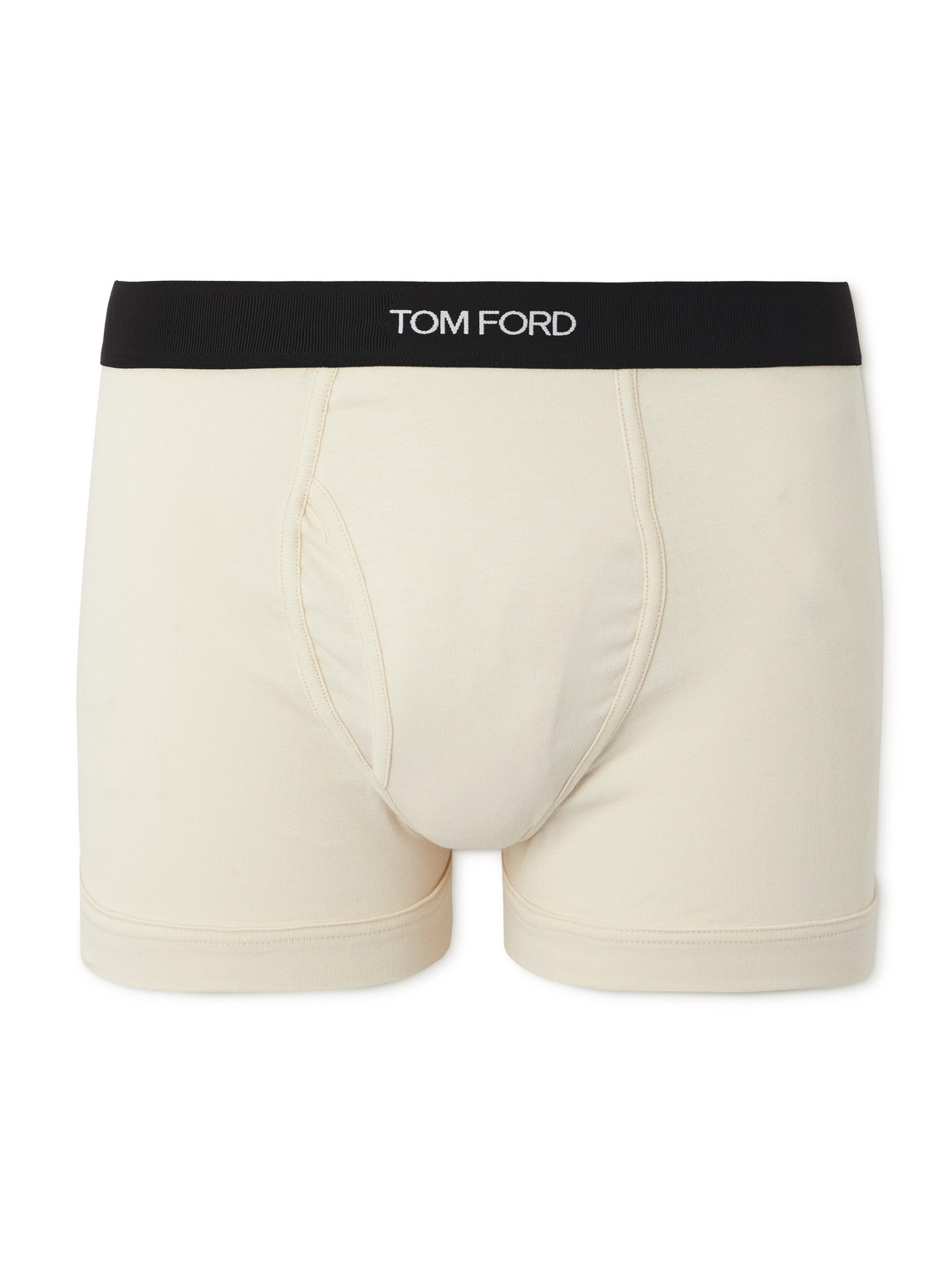 Tom Ford Stretch-cotton Boxer Briefs In Neutrals