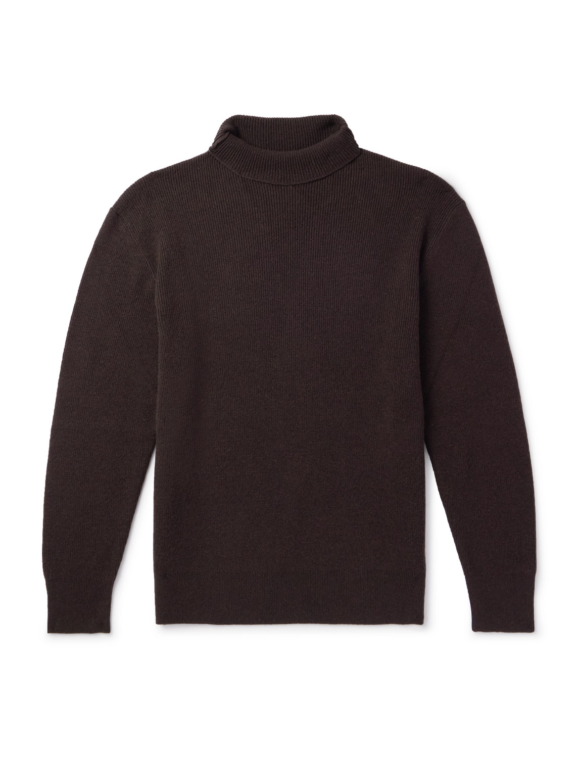 Slim-Fit Ribbed Merino Wool and Cashmere-Blend Rollneck Sweater