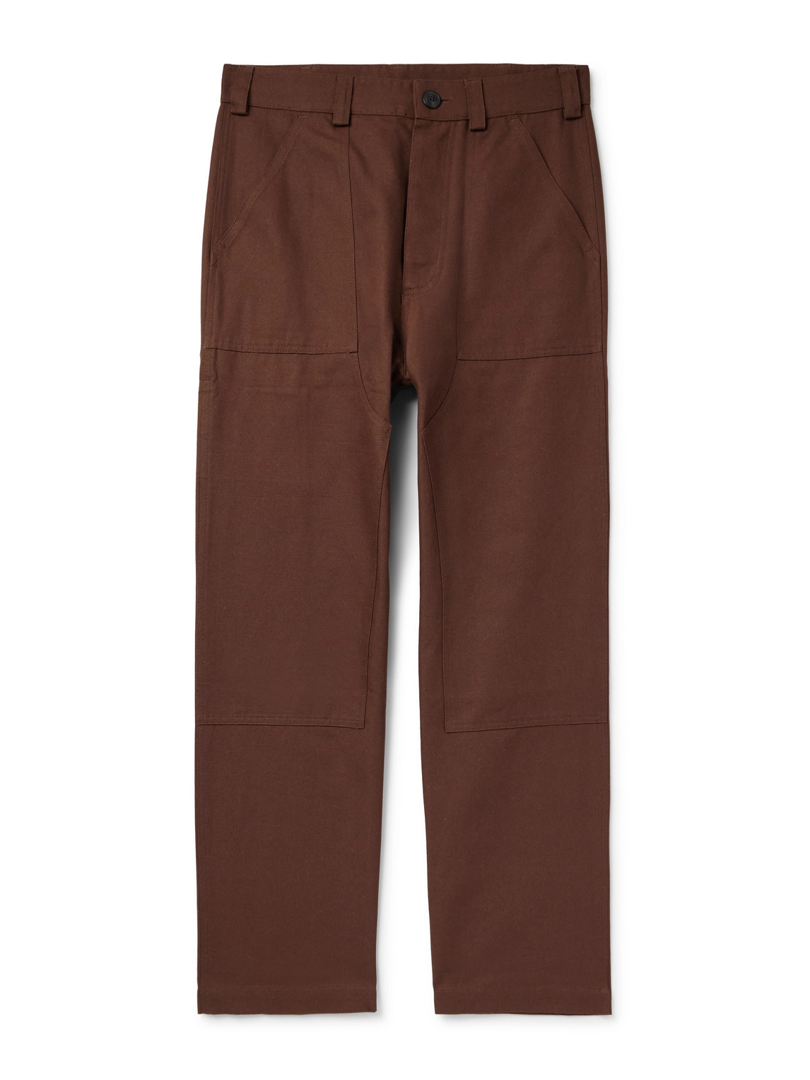 Garden Straight-Leg Cotton-Canvas Trousers