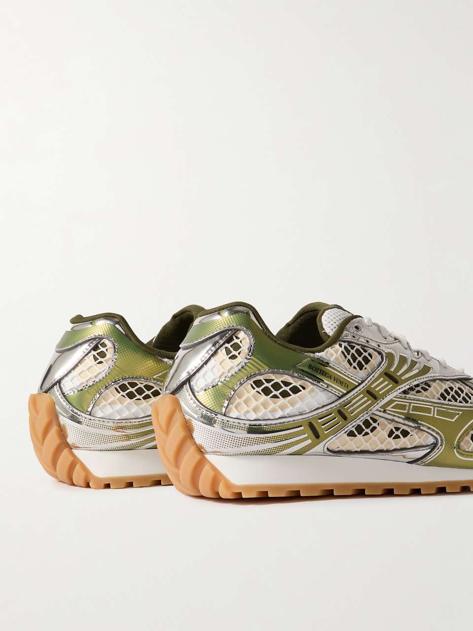 Bottega Veneta Men's Orbit Mesh Sneakers Brown