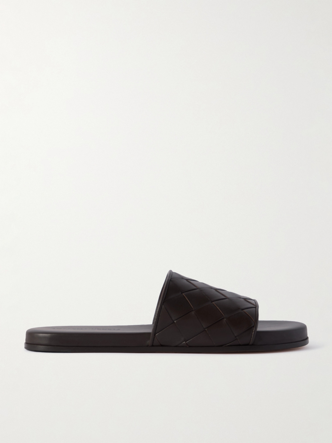 Bottega Veneta Sunday Intrecciato Leather Slides - Men