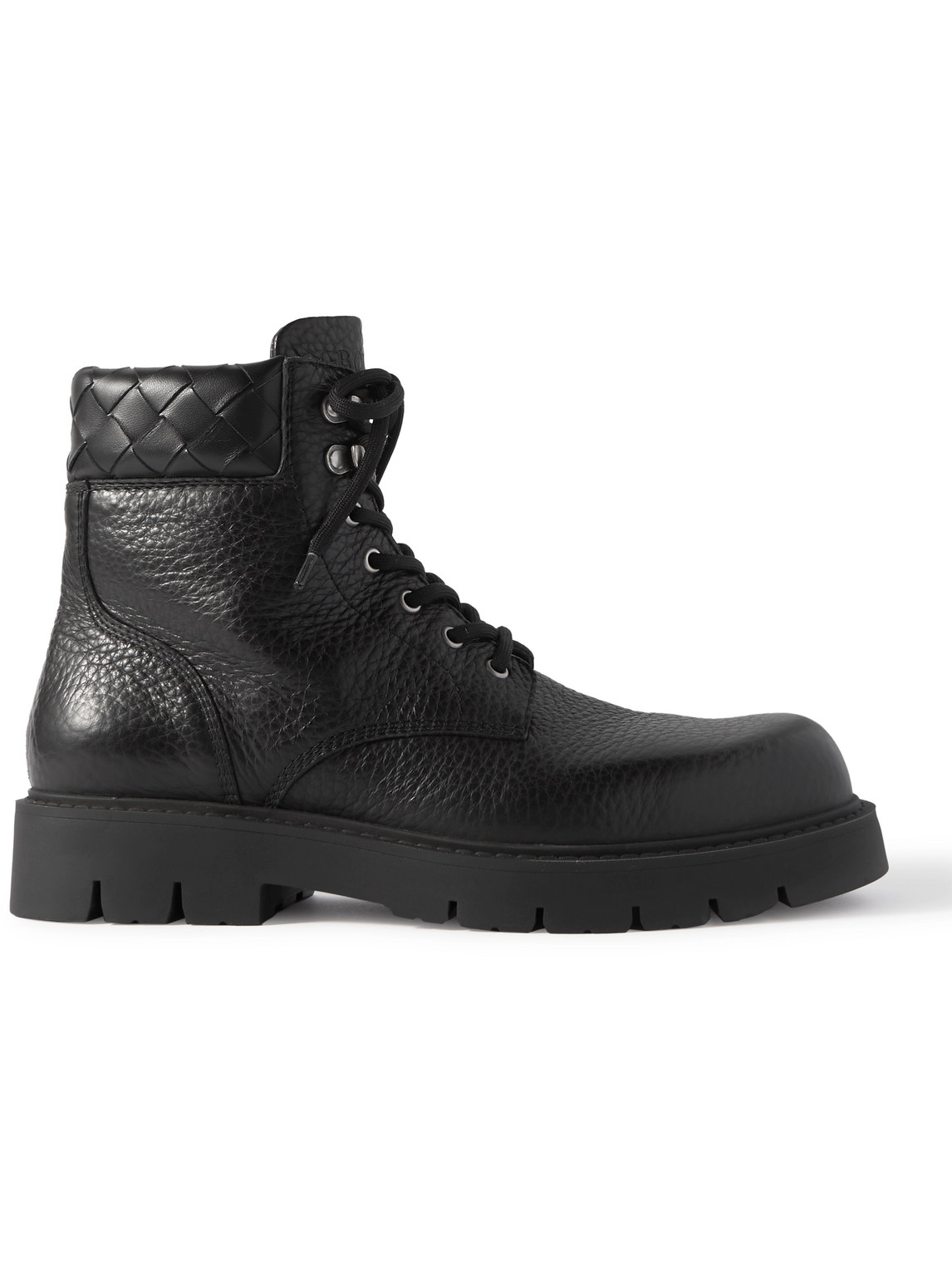 Bottega Veneta Haddock Full-grain Leather Boots In Black