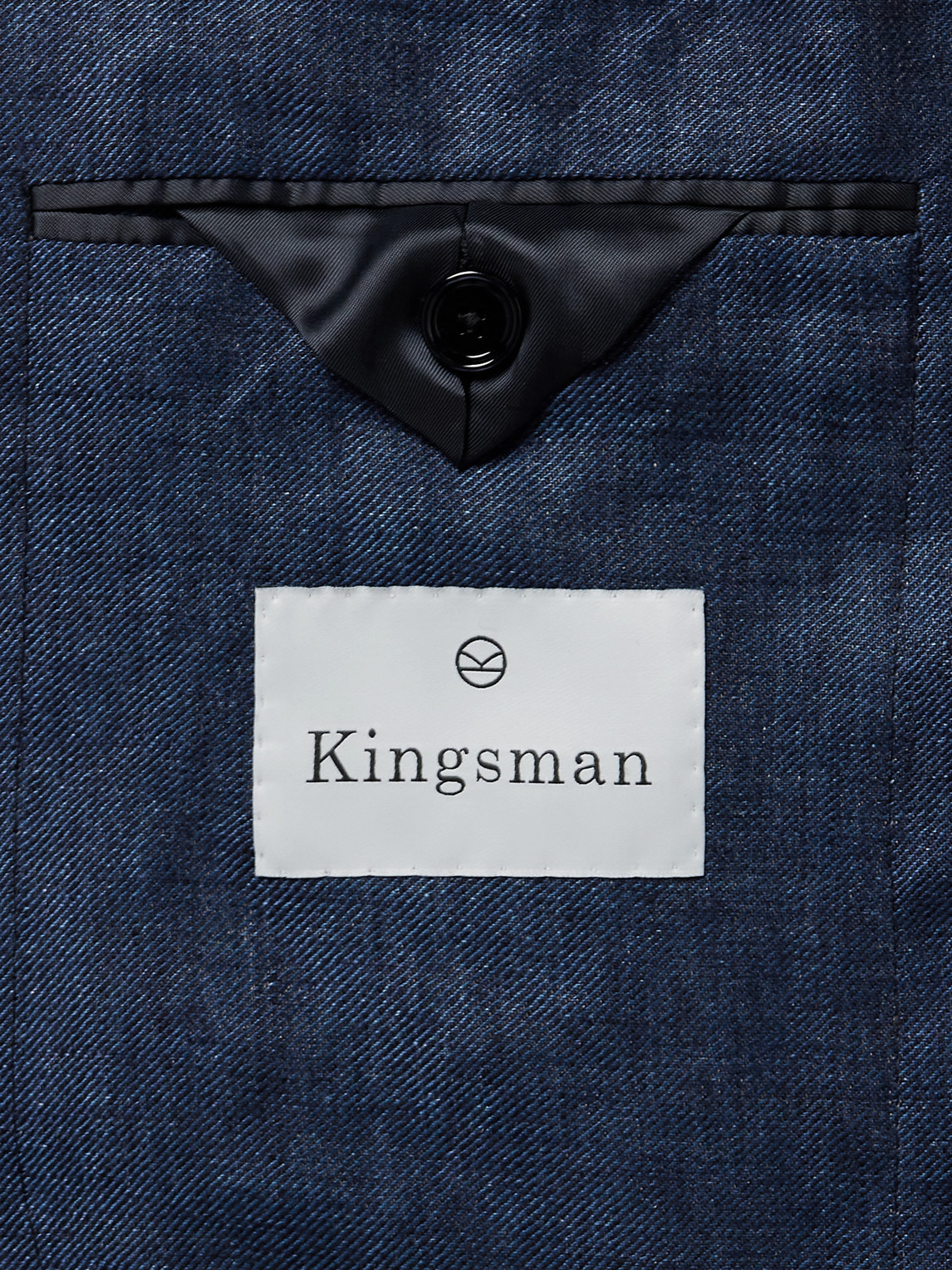 Shop Kingsman Slim-fit Linen Blazer In Blue