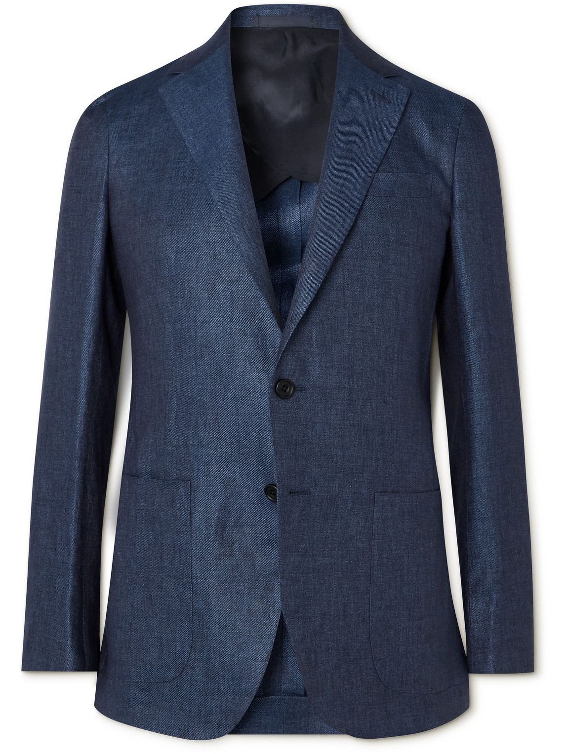 Slim-Fit Linen Blazer