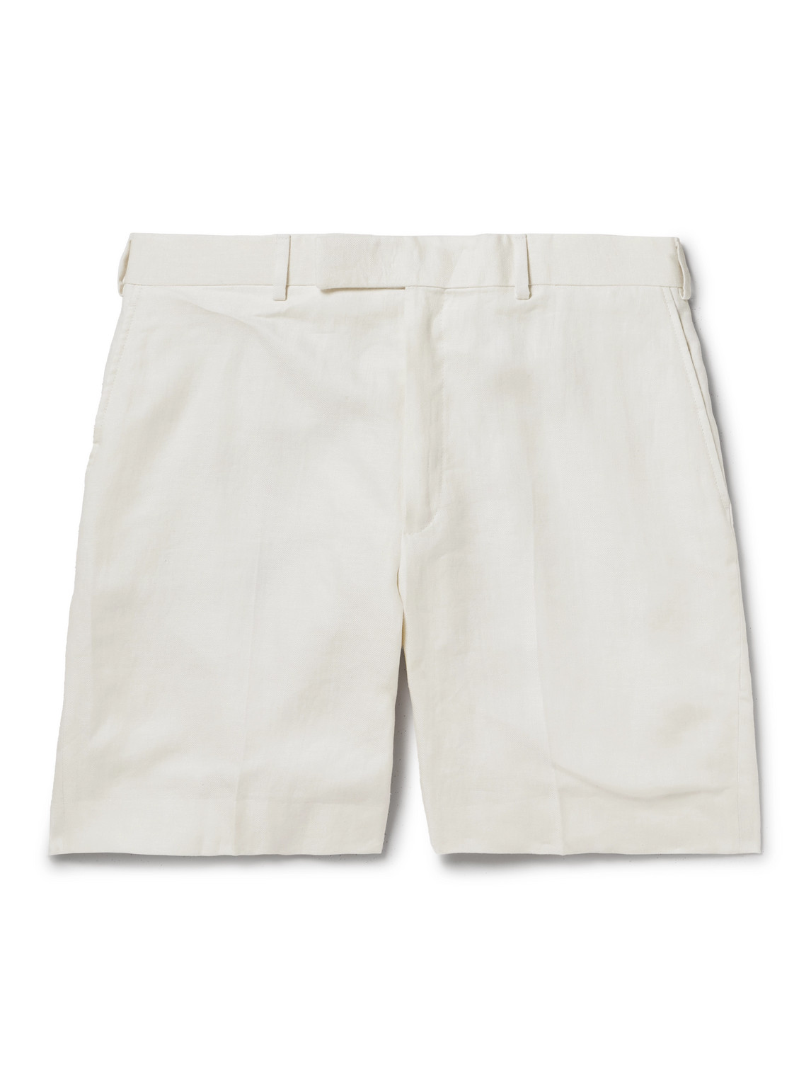 Straight-Leg Twill Shorts