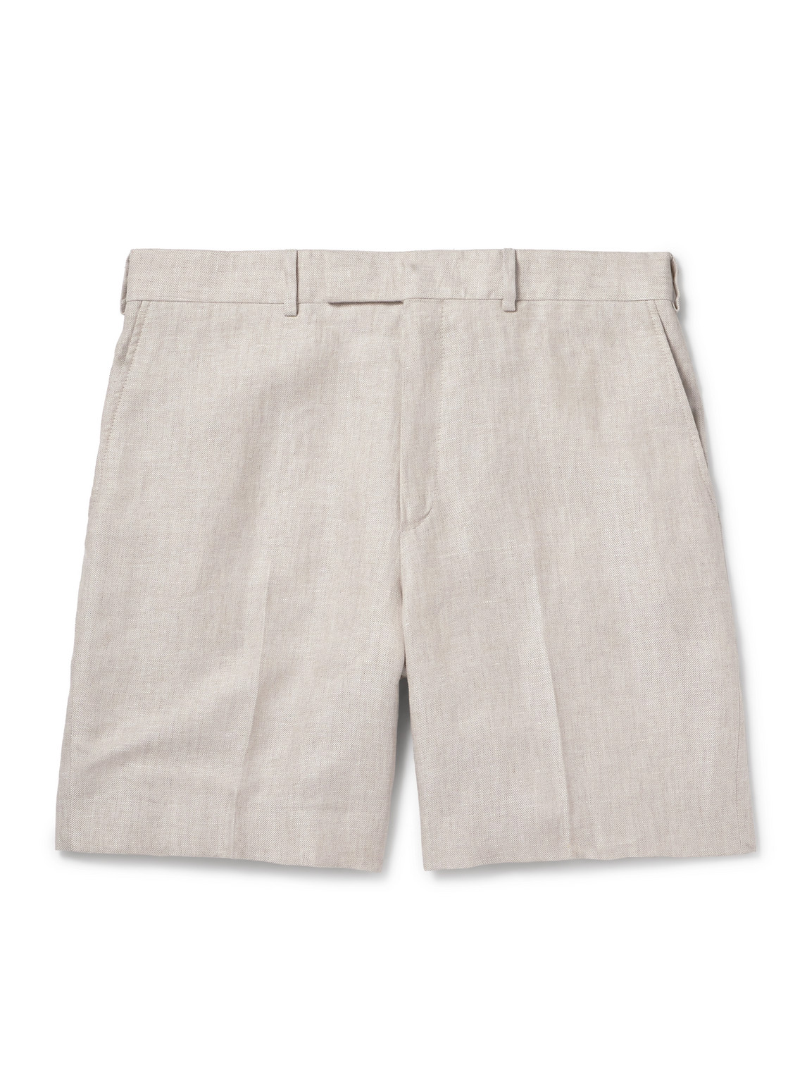 Kingsman Straight-leg Twill Shorts In Neutrals