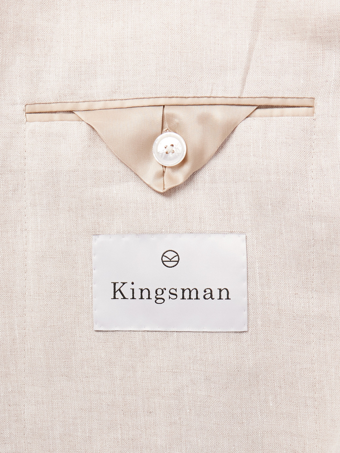 Shop Kingsman Linen Suit Jacket In Neutrals