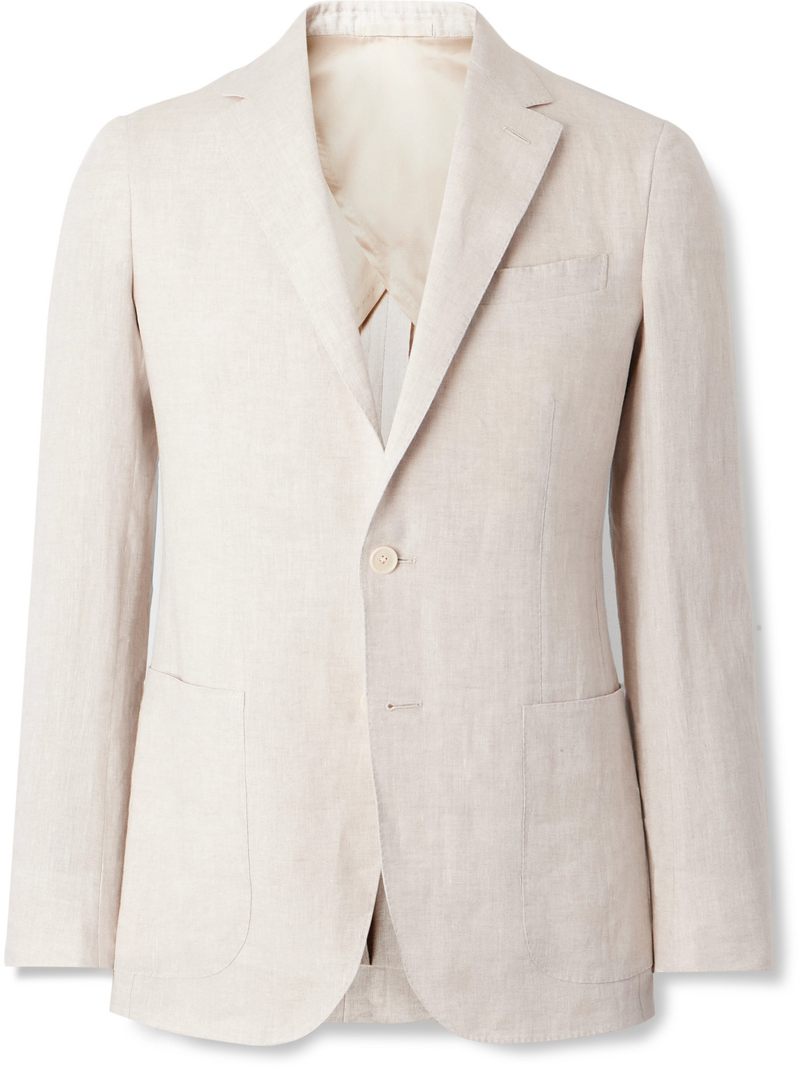 Kingsman Linen Suit Jacket In Neutrals