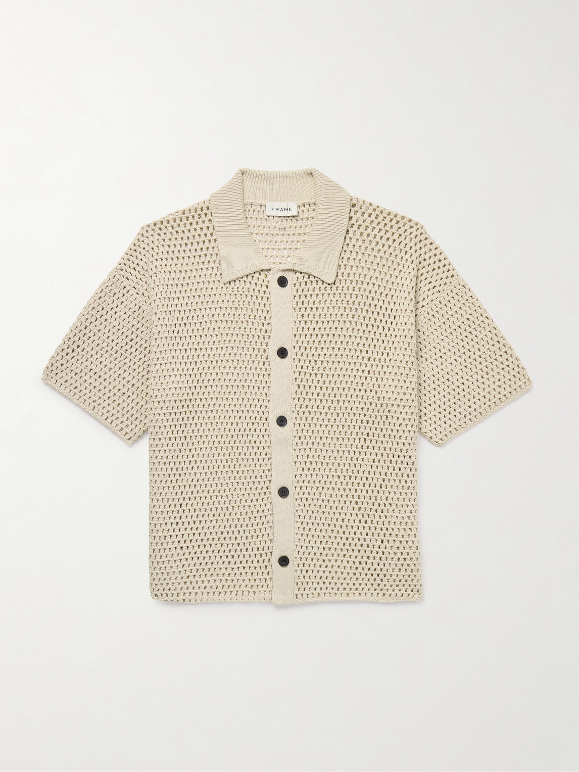 FRAME – Open-Knit Cotton Shirt