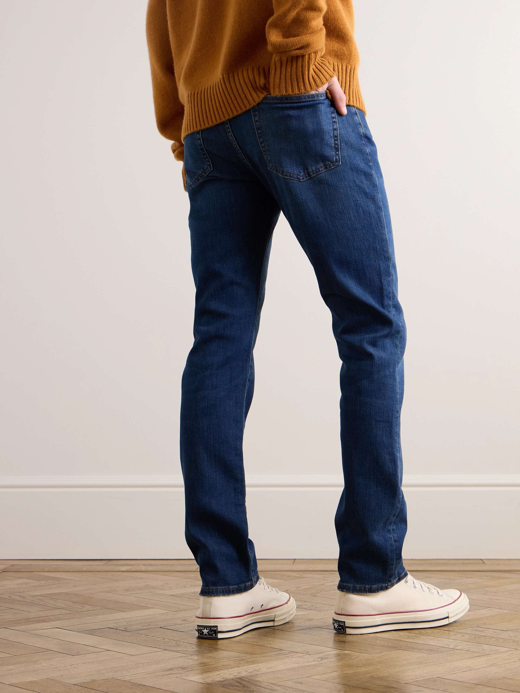 FRAME L'Homme Slim-Fit Dry Denim Jeans