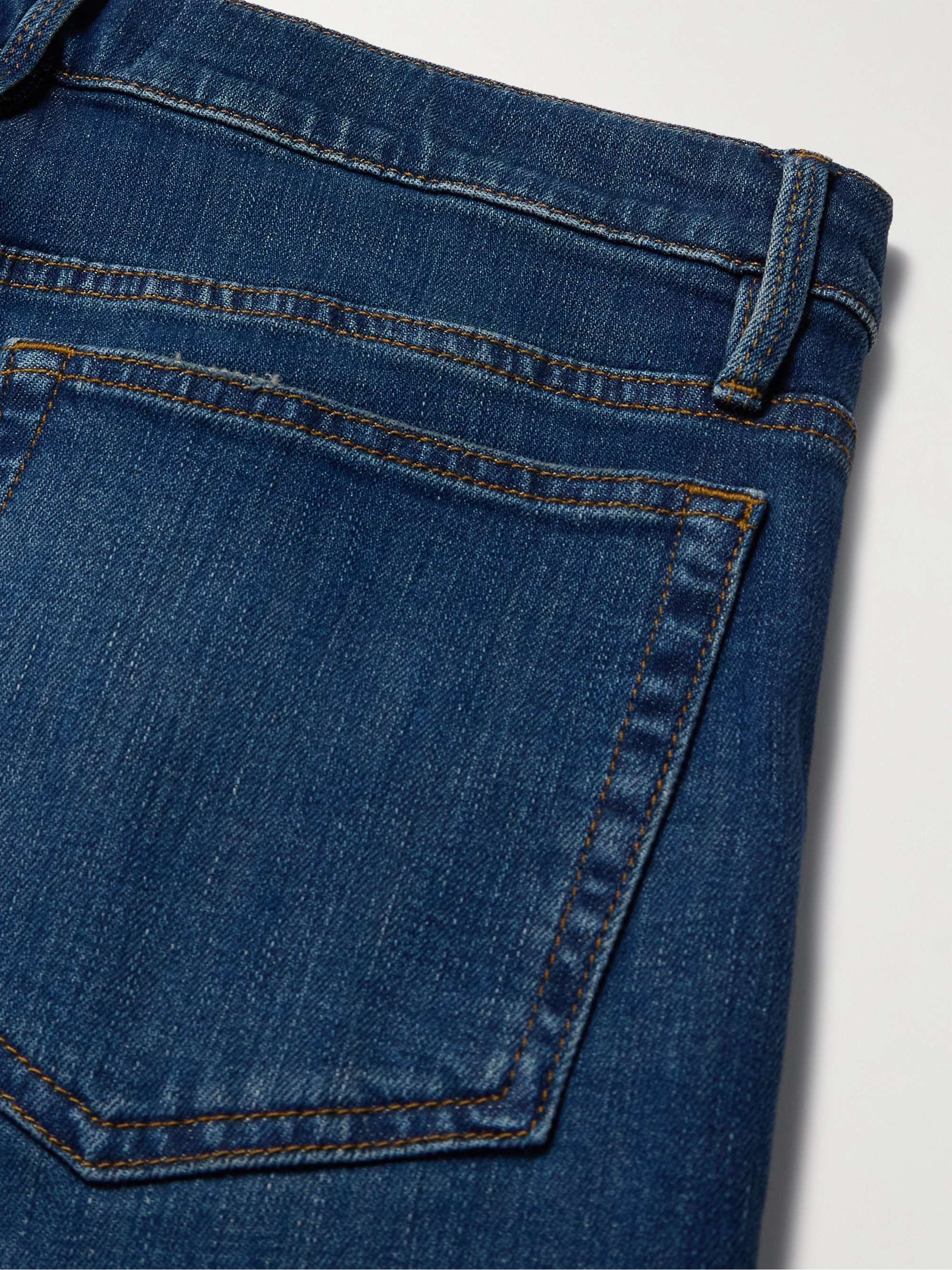 FRAME L'Homme Slim-Fit Dry Denim Jeans