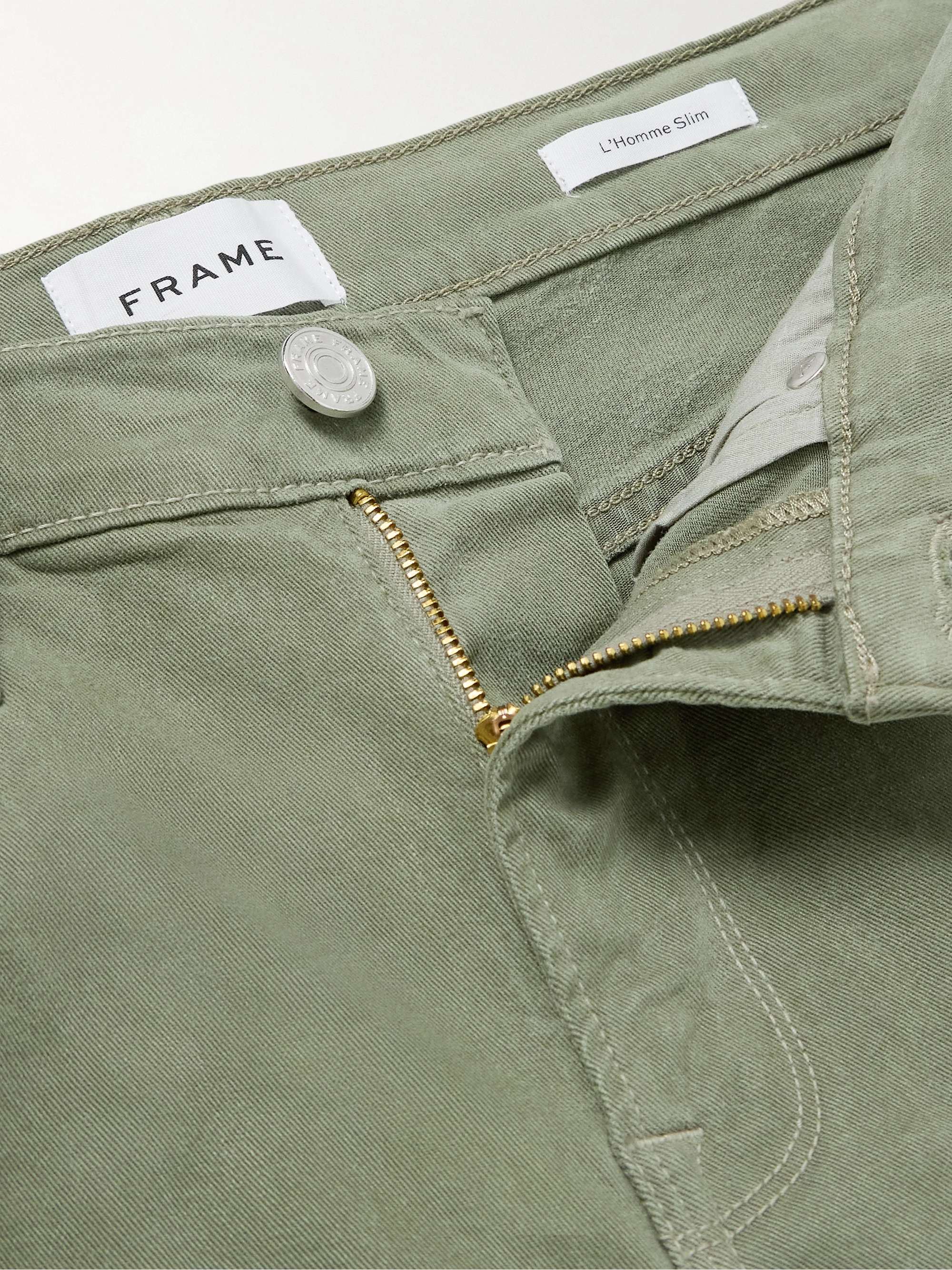 FRAME L'Homme Slim-Fit Stretch Lyocell-Blend Trousers