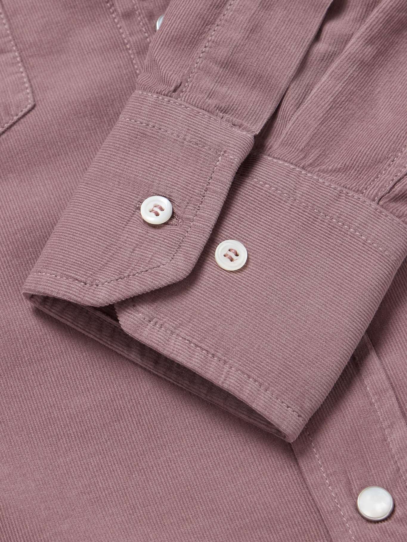 Chemise Western Brunello Cucinelli Marron - Taille S, Occasion Très Bon état, Coton Italien