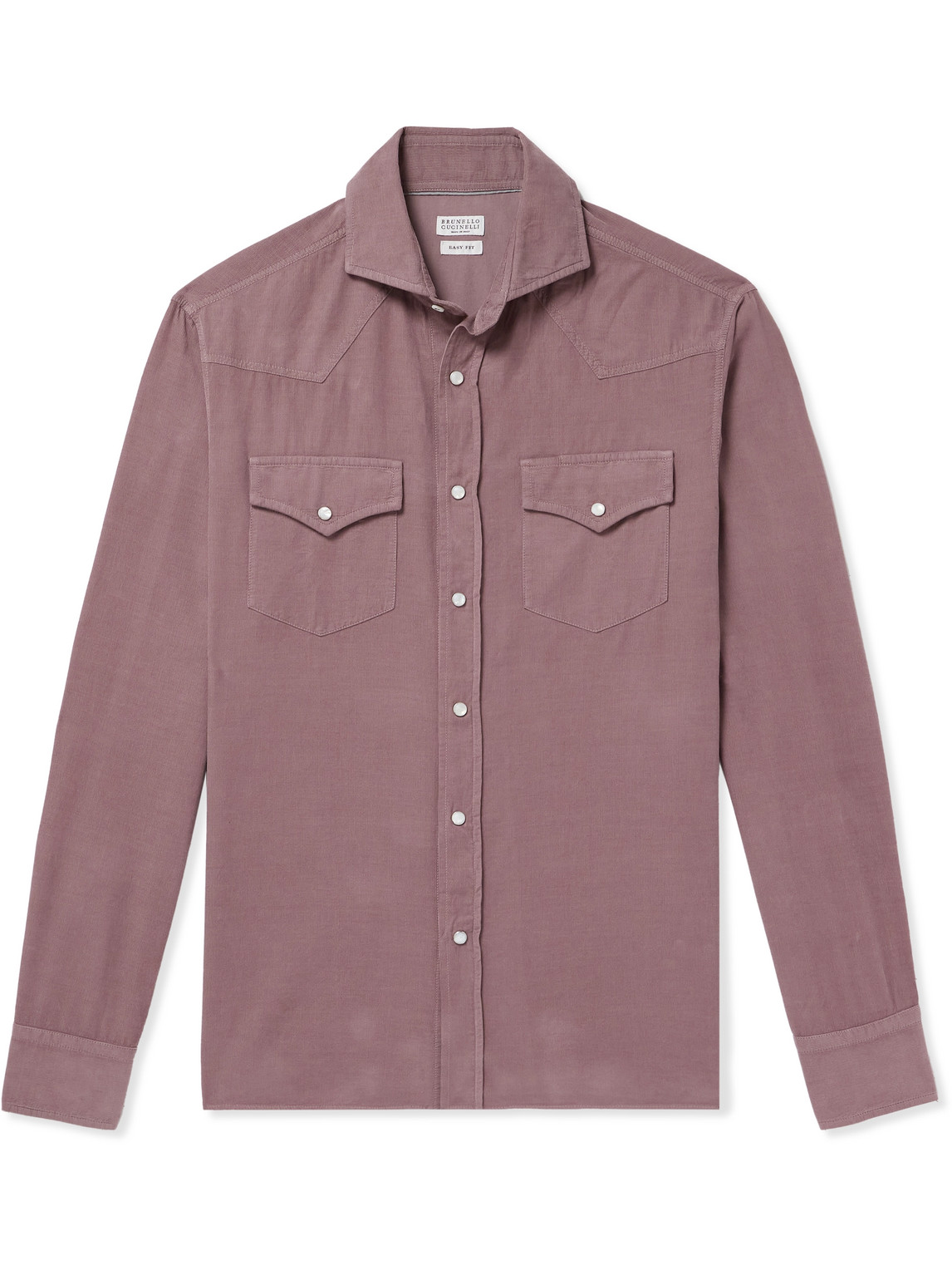 Brunello Cucinelli Corduroy Western Shirt In Unknown