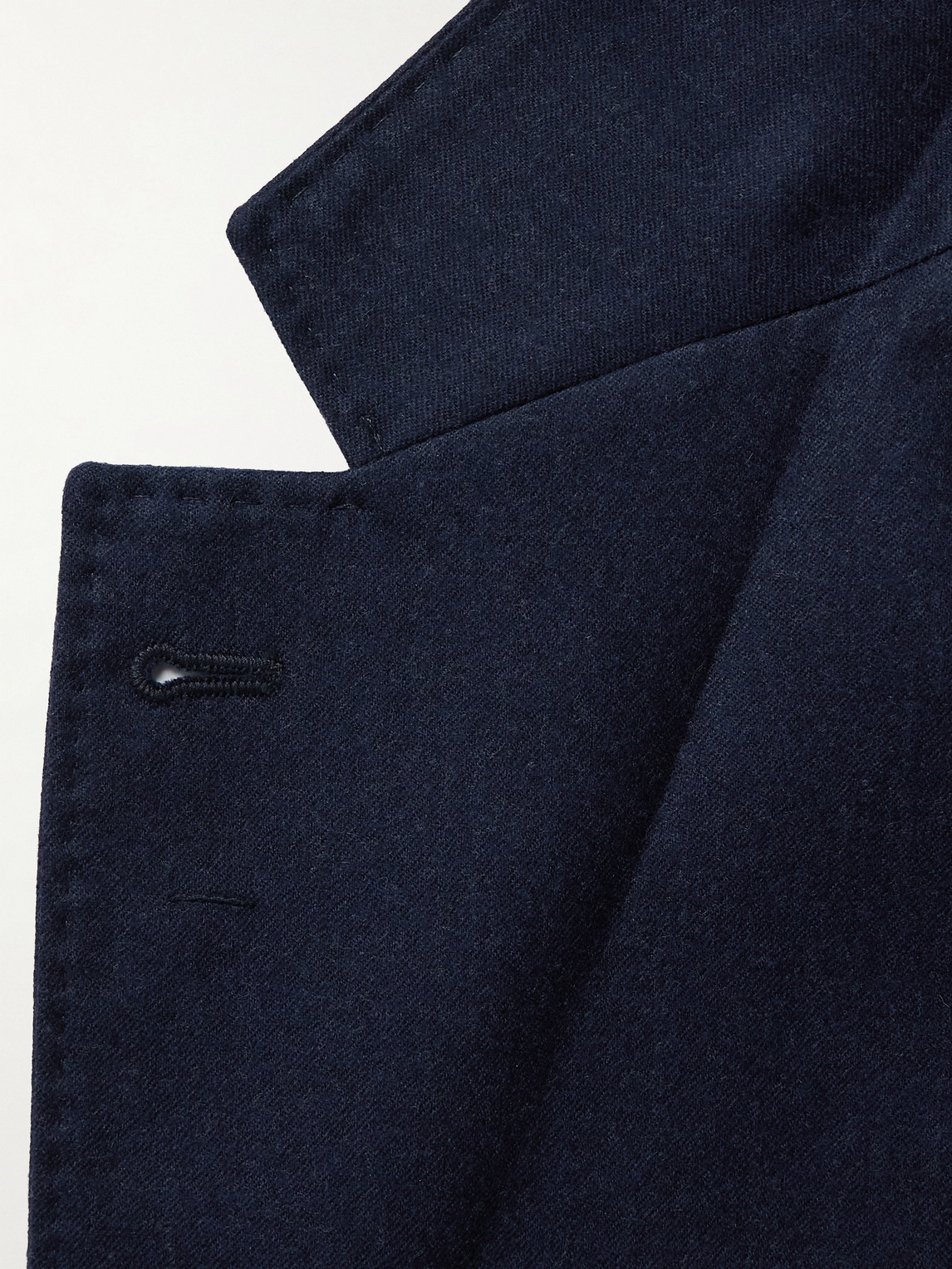 BRUNELLO CUCINELLI UNSTRUCTURED VIRGIN WOOL-FLANNEL BLAZER