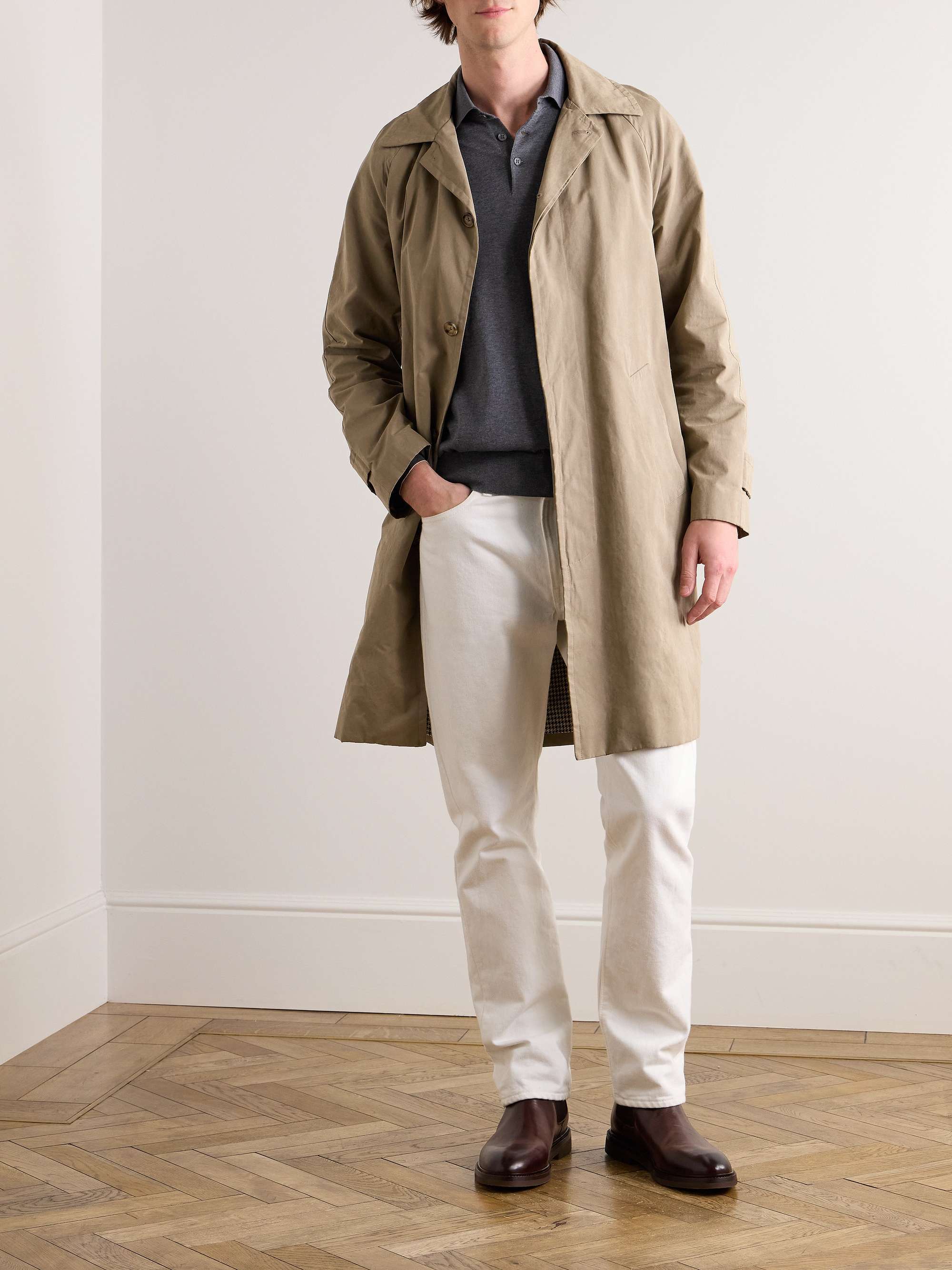 BRUNELLO CUCINELLI Knitted Cotton Polo Shirt