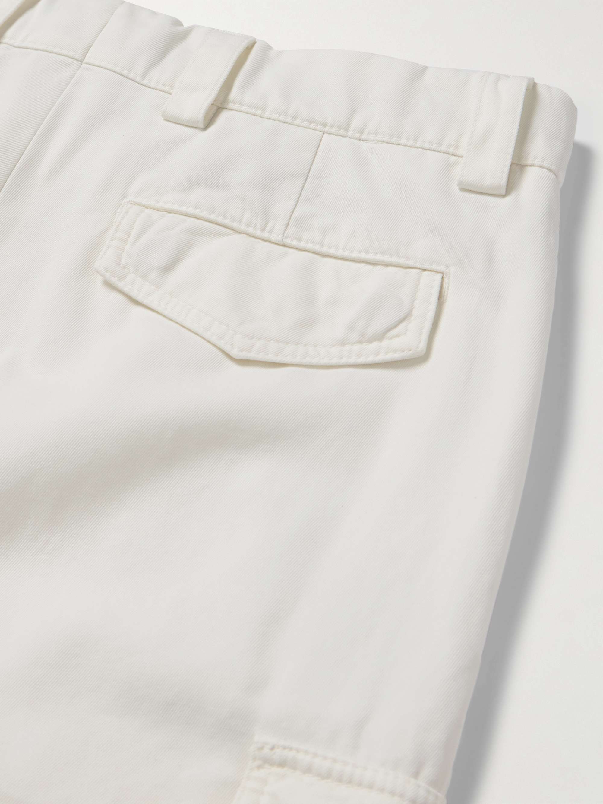 BRUNELLO CUCINELLI Straight-Leg Cotton-Gabardine Cargo Trousers