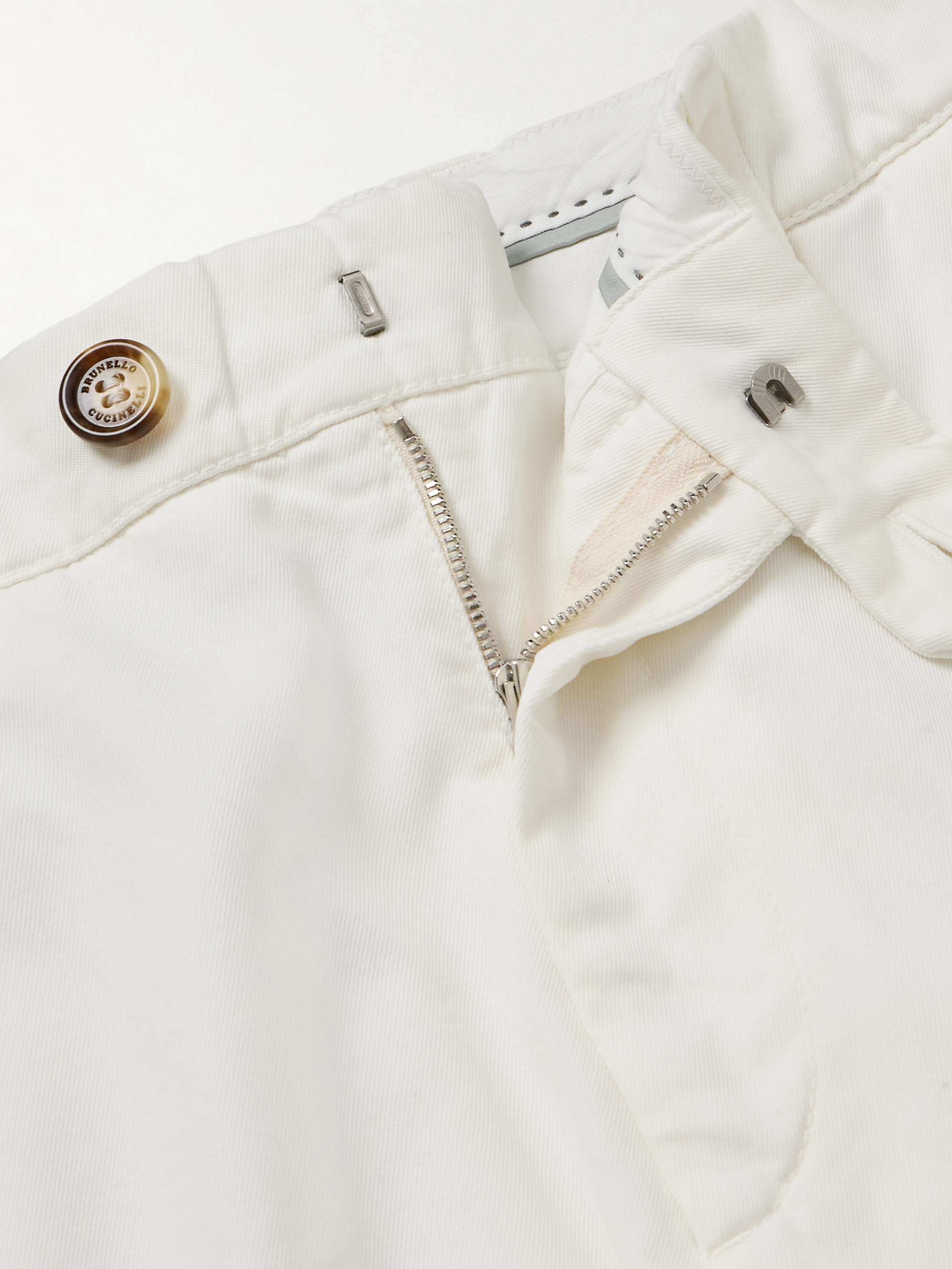 BRUNELLO CUCINELLI Straight-Leg Cotton-Gabardine Cargo Trousers