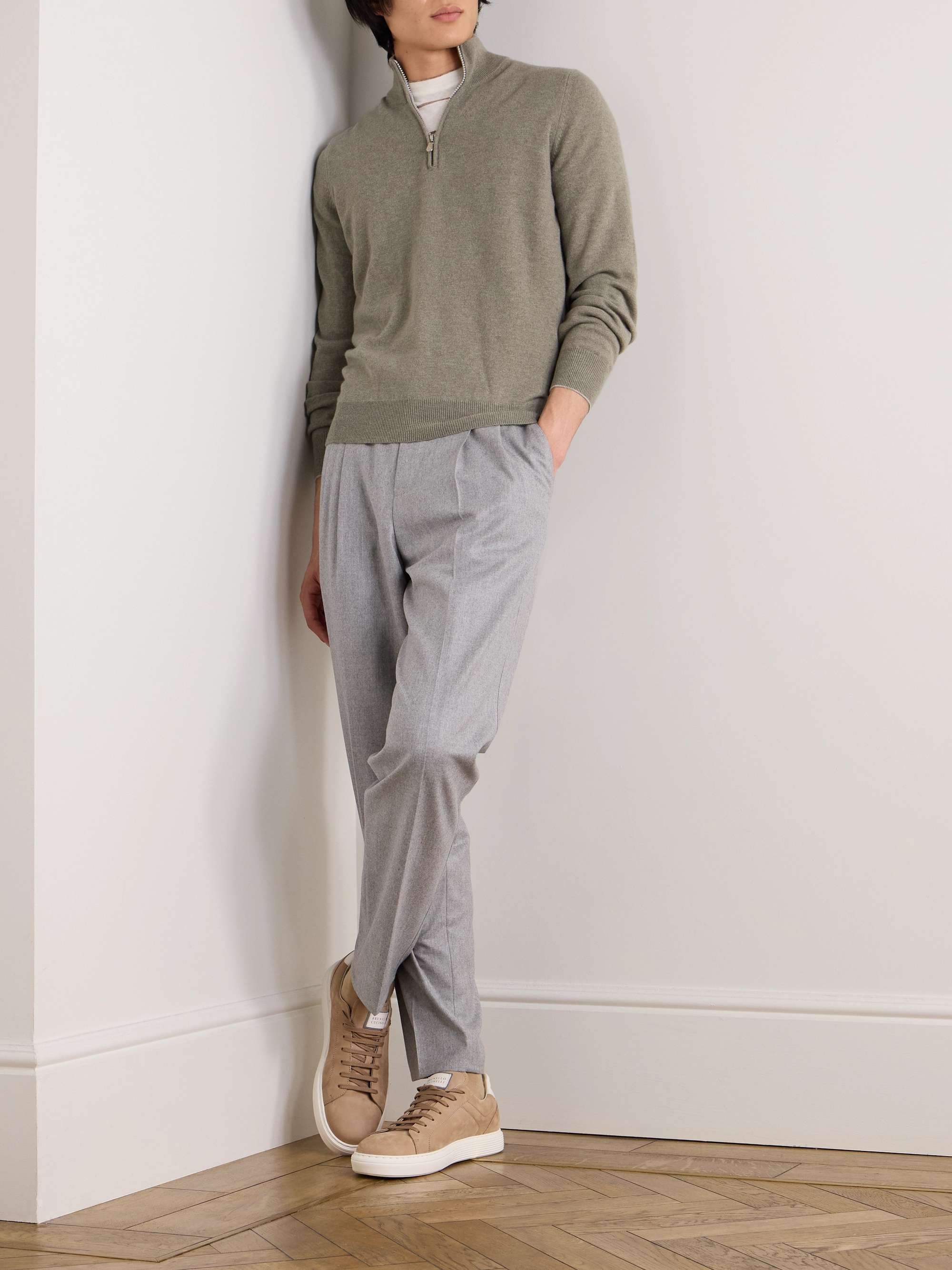 BRUNELLO CUCINELLI Cashmere Half-Zip Sweater