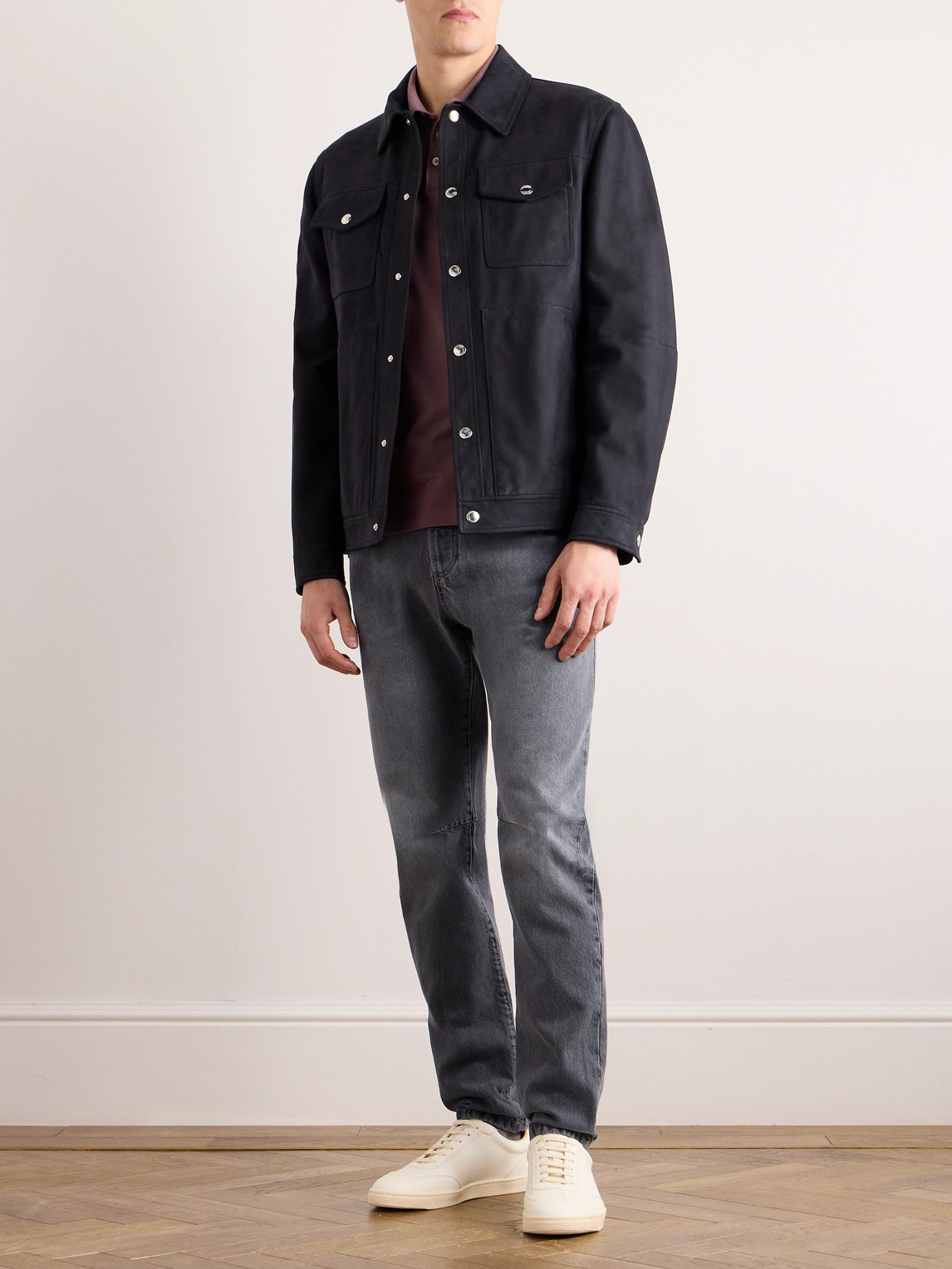 Brunello Cucinelli Leisure Straight-leg Jeans In Gray