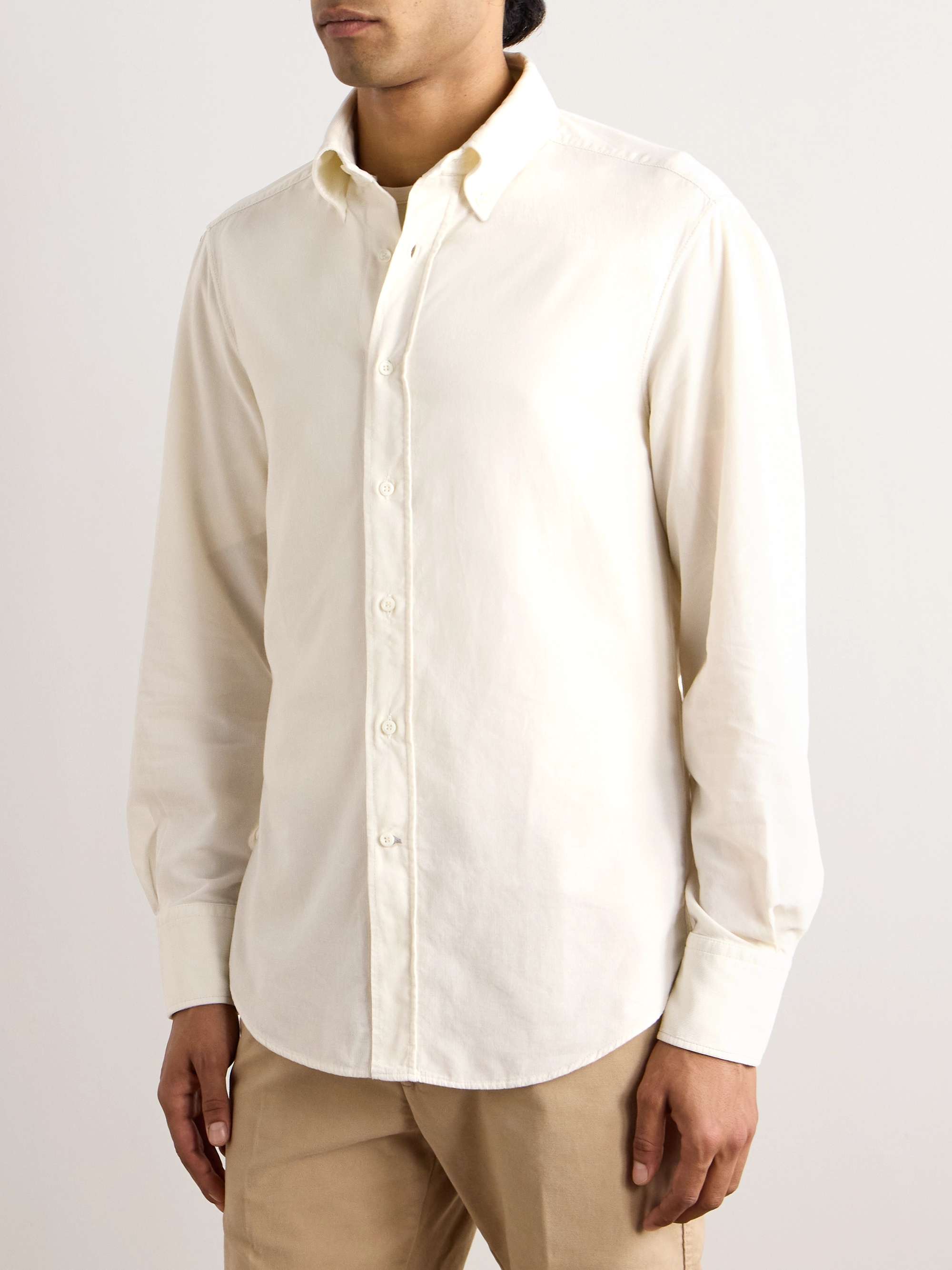 BRUNELLO CUCINELLI Slim-Fit Cotton-Corduroy Shirt