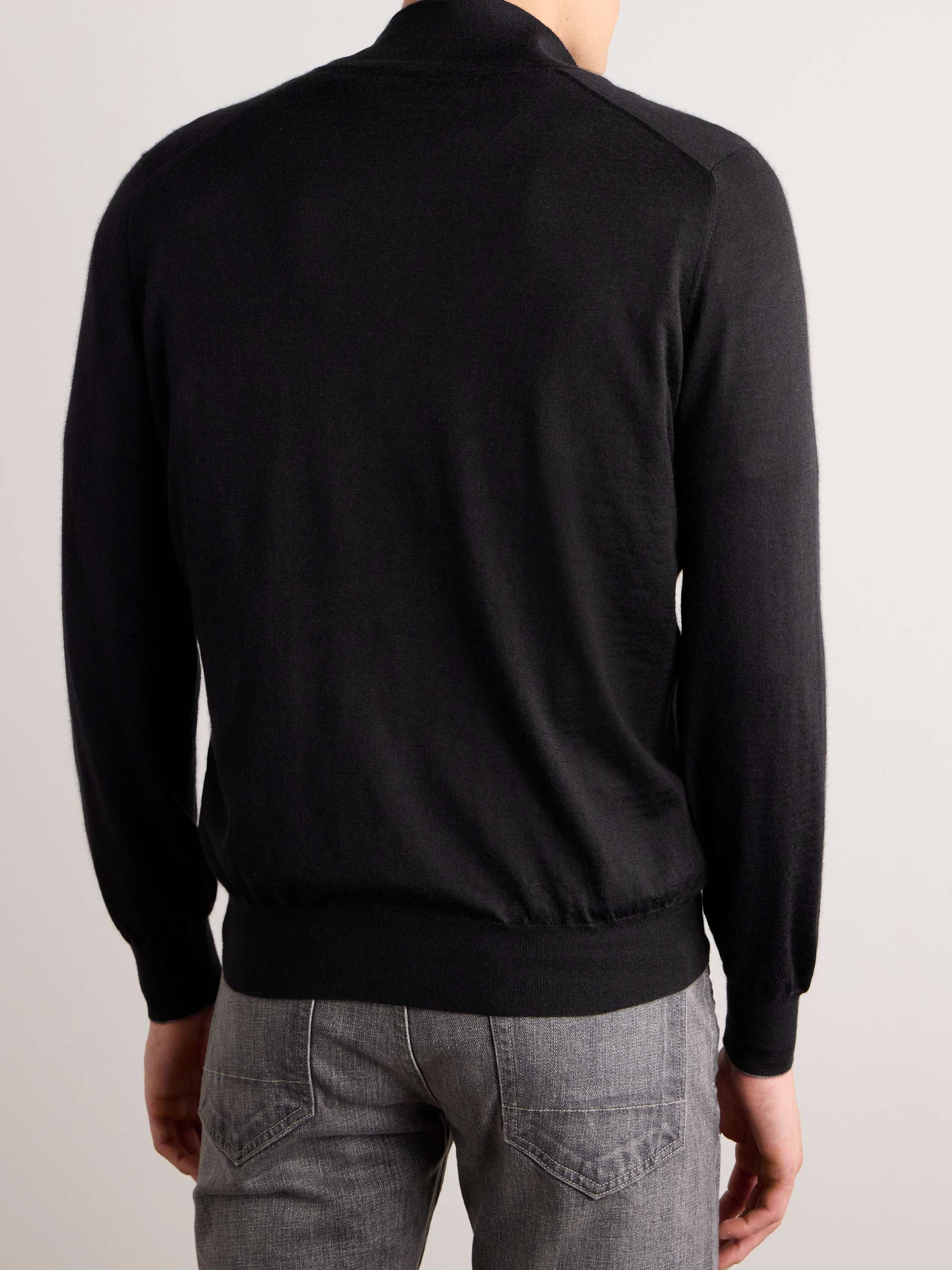BRUNELLO CUCINELLI Slim-Fit Cashmere and Silk-Blend Zip-Up Cardigan