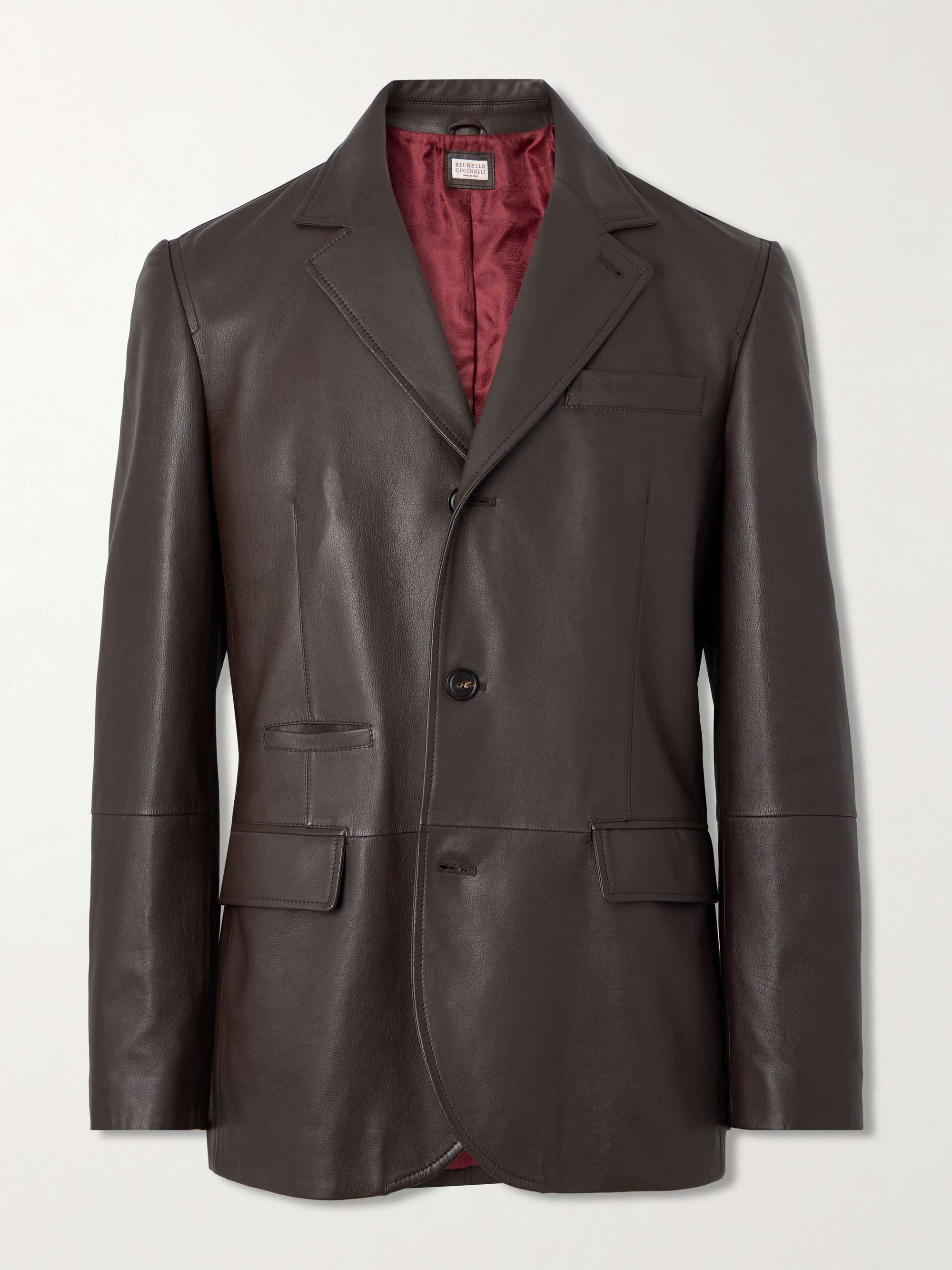 BRUNELLO CUCINELLI Leather Blazer for Men MR PORTER