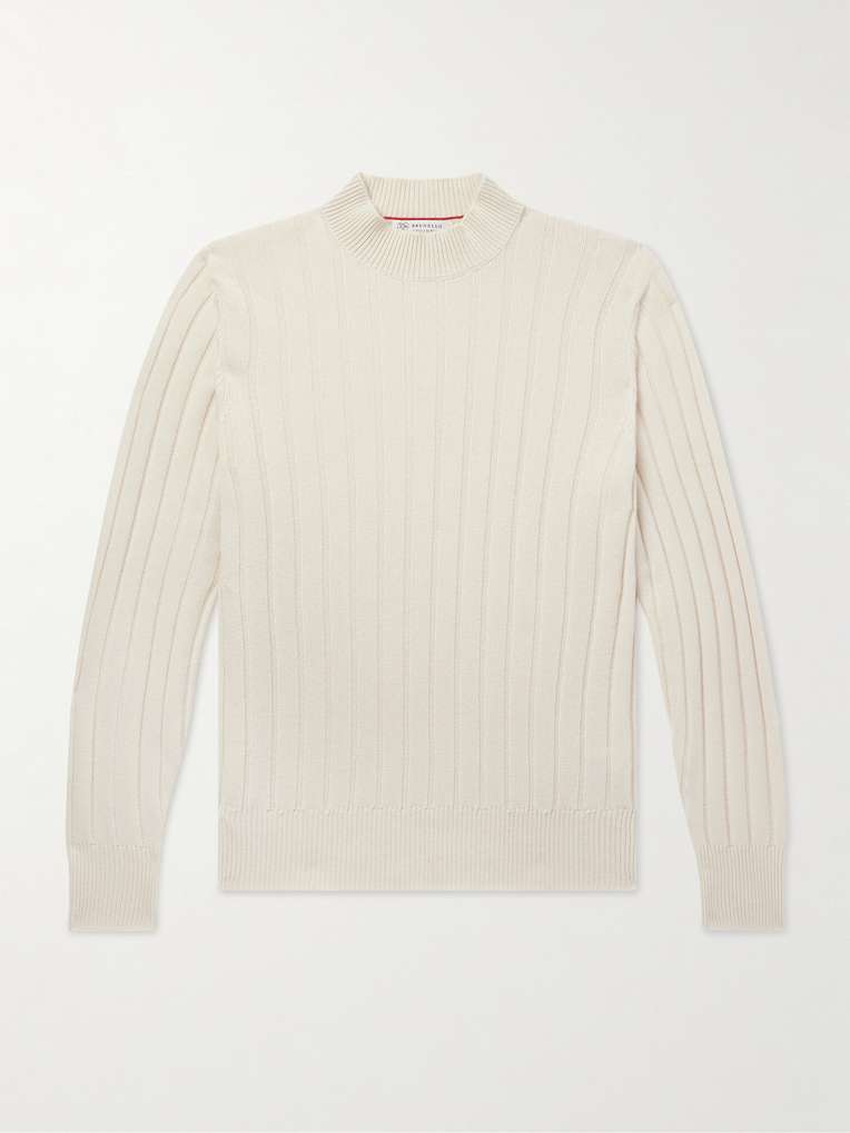 Brunello Cucinelli — Ribbed Cashmere Sweater