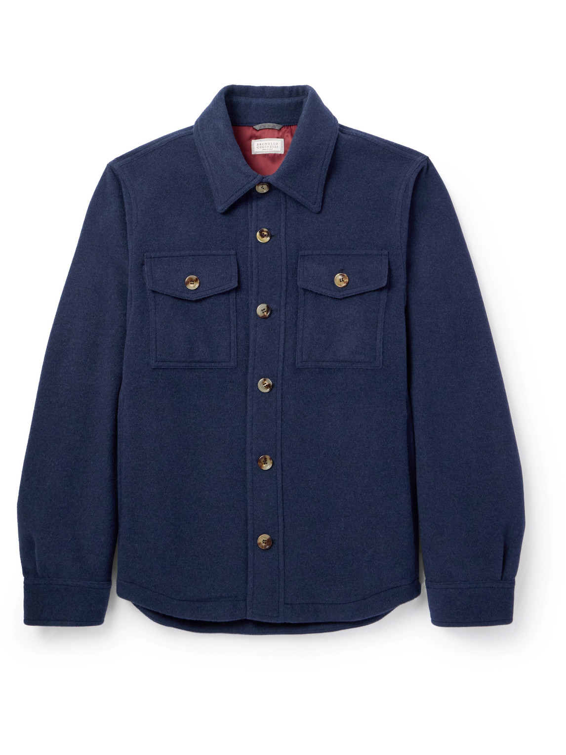 Cashmere-Felt Overshirt