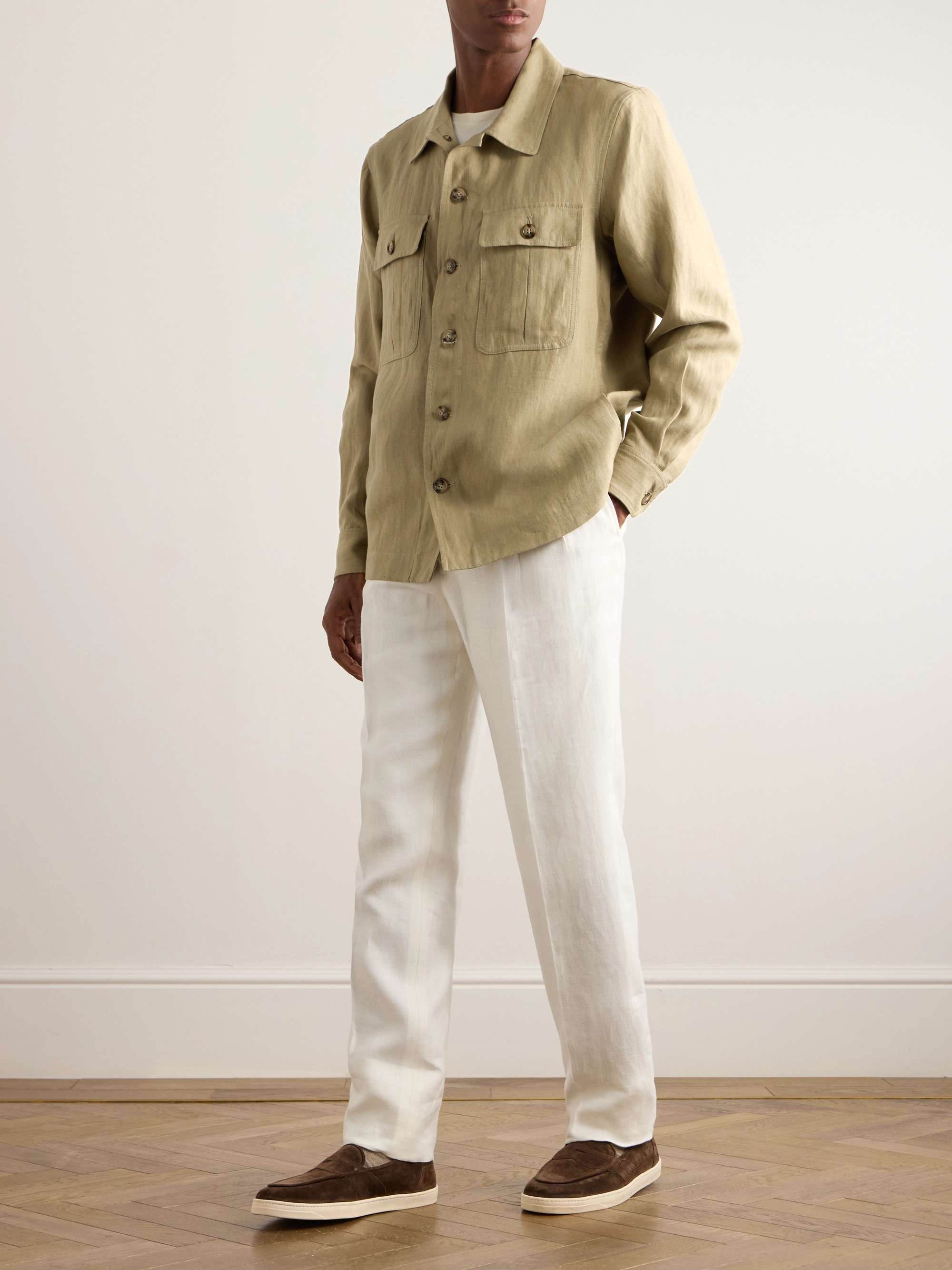 Schnayderman's Linen Overshirt Navy - Made in Estonia