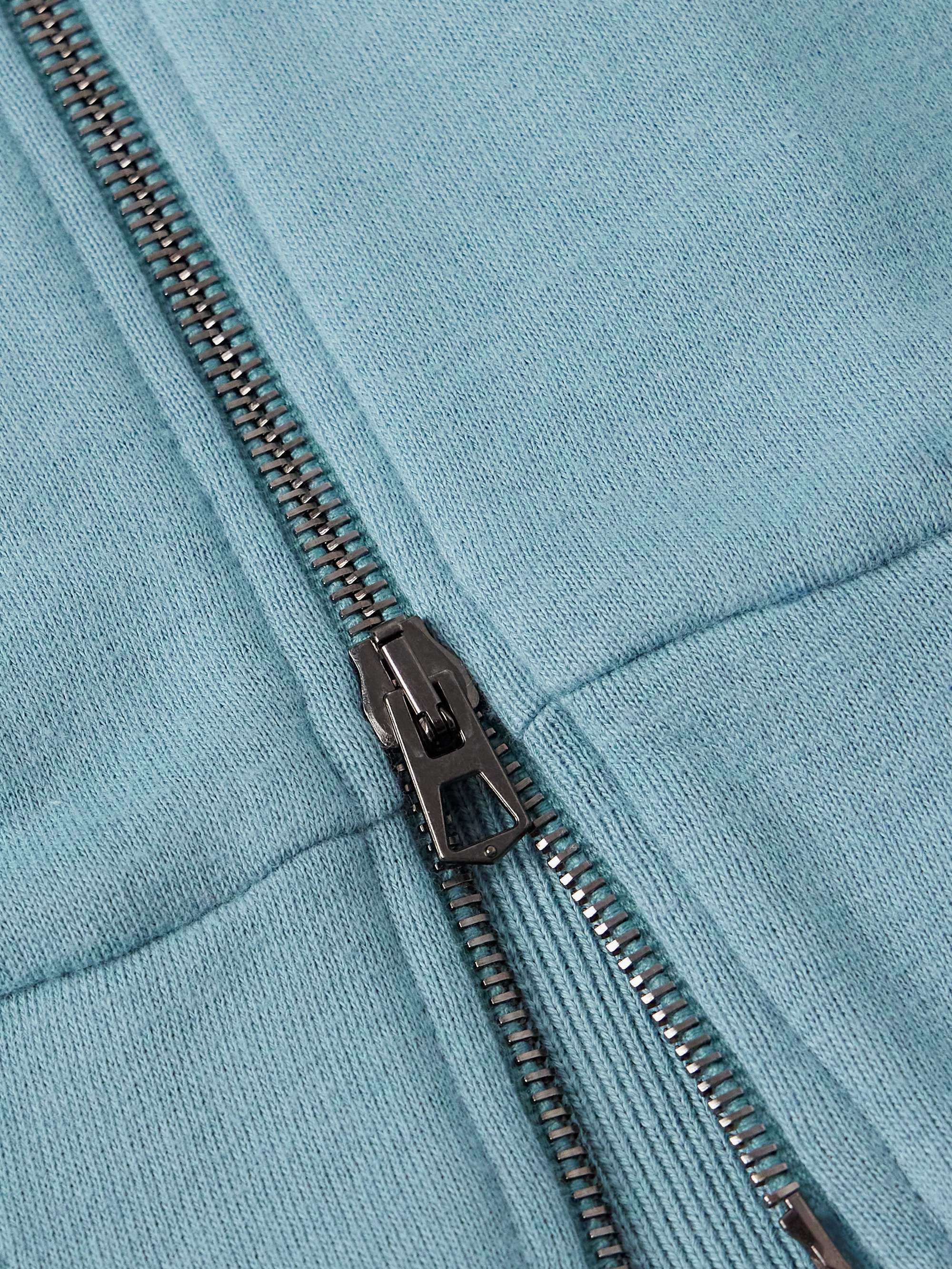 KINGSMAN Cotton and Cashmere-Blend Zip-Up Hoodie