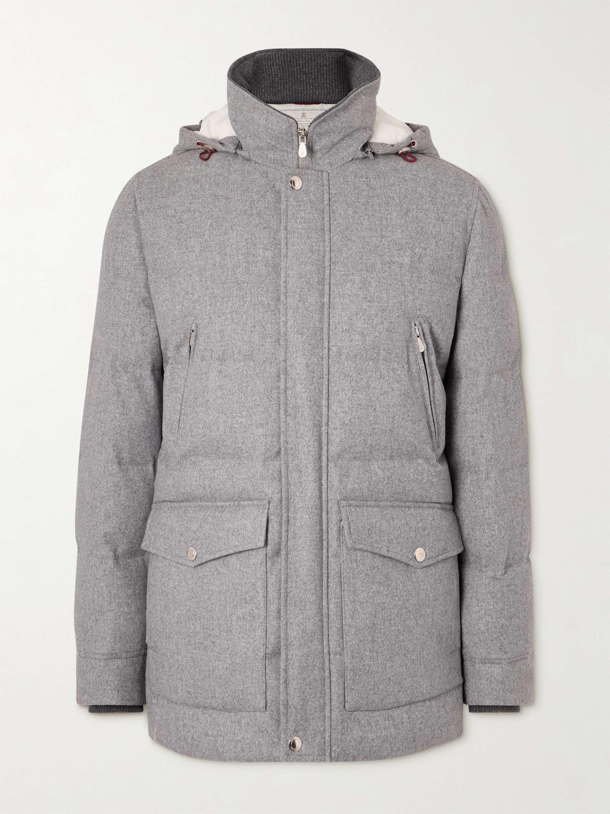 Quilted Wool Down Parka