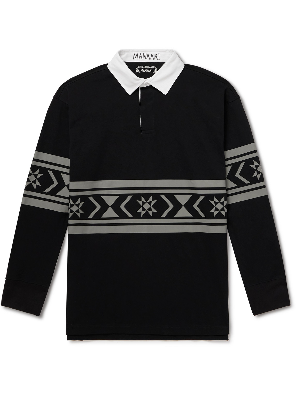 Jonah Printed Cotton-Jersey Polo Shirt