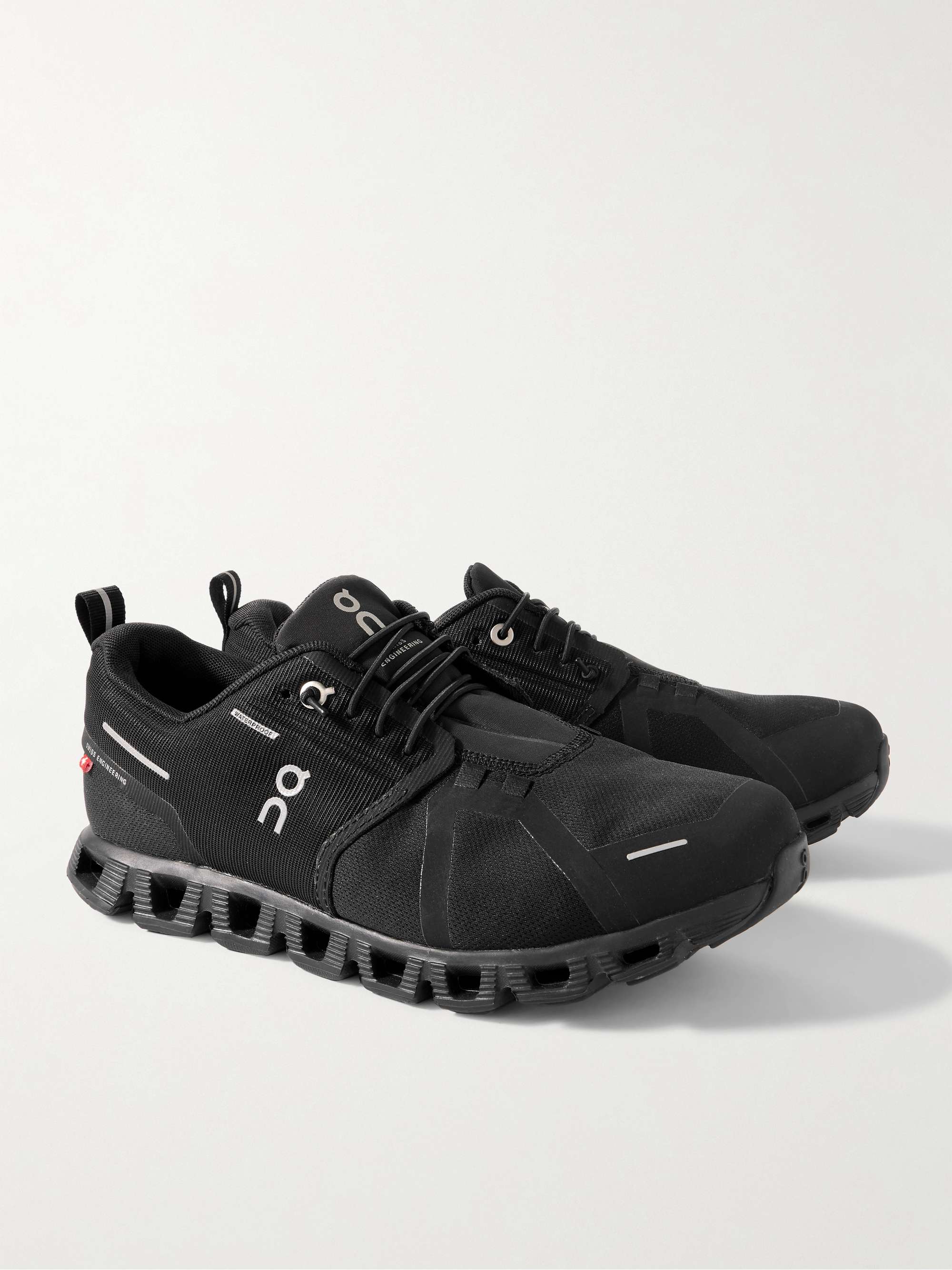 ON Cloud 5 Waterproof Rubber-Trimmed Mesh Sneakers