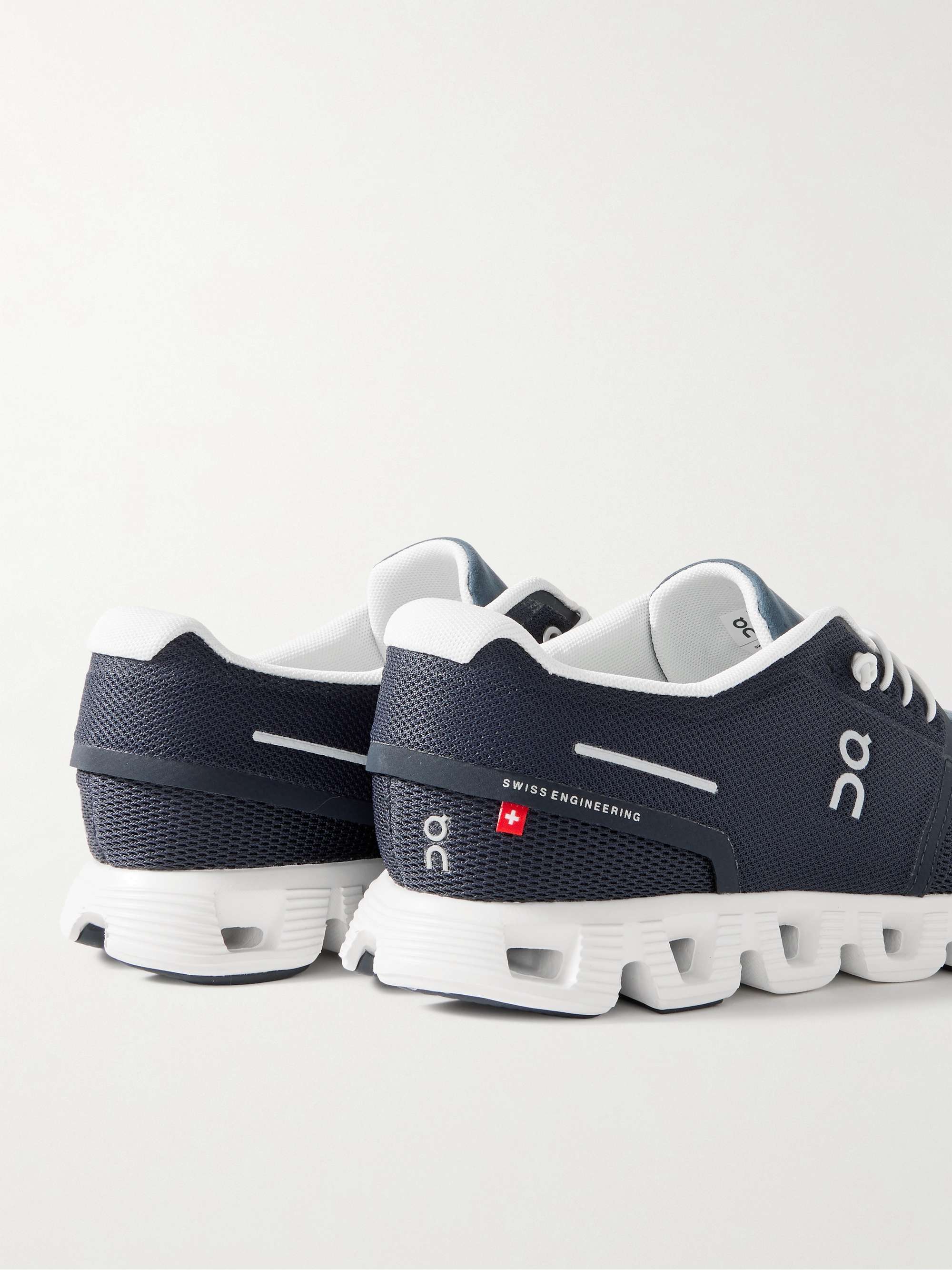 ON Cloud 5 Rubber-Trimmed Recycled Mesh Running Sneakers