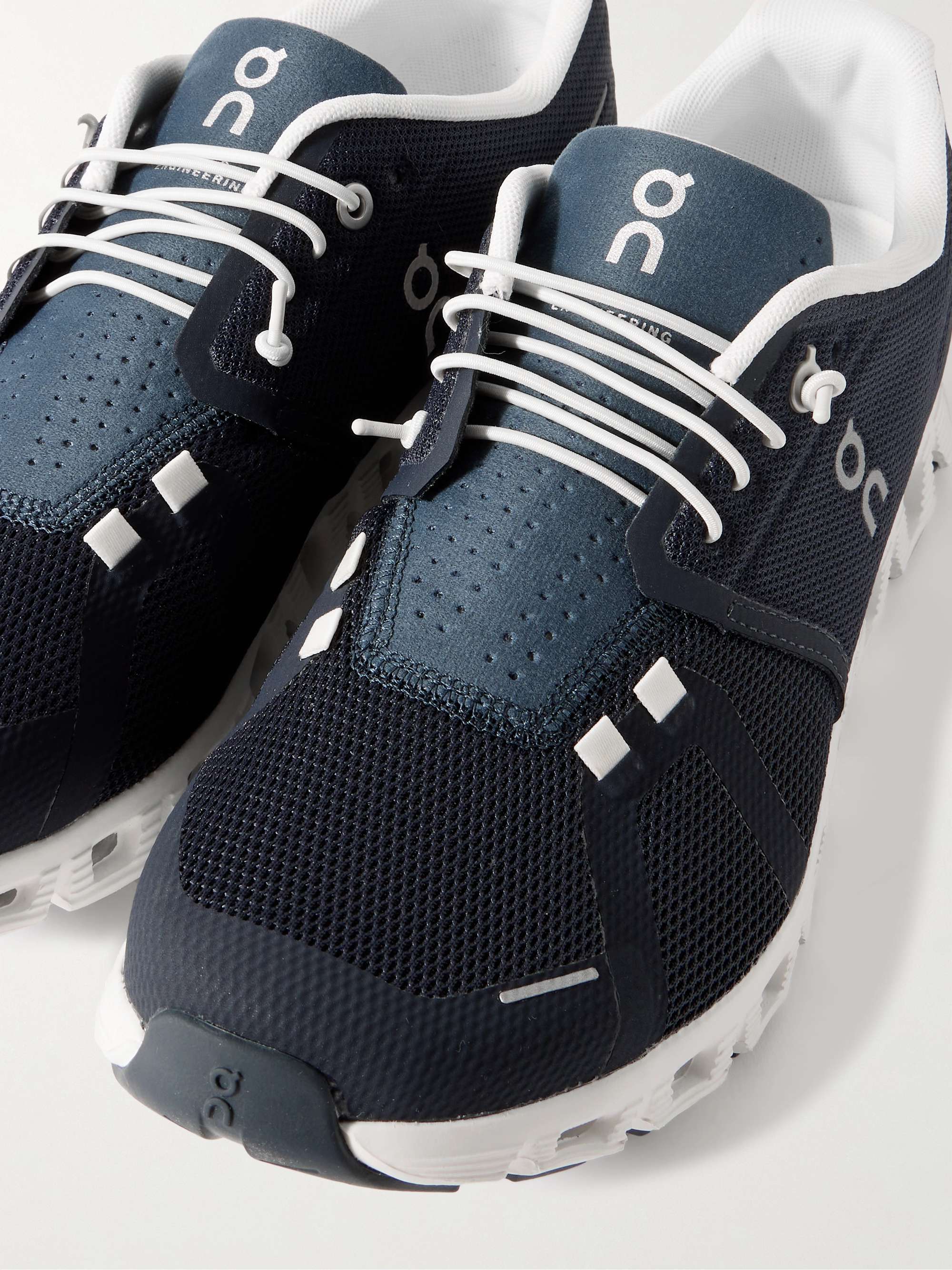ON Cloud 5 Rubber-Trimmed Recycled Mesh Running Sneakers