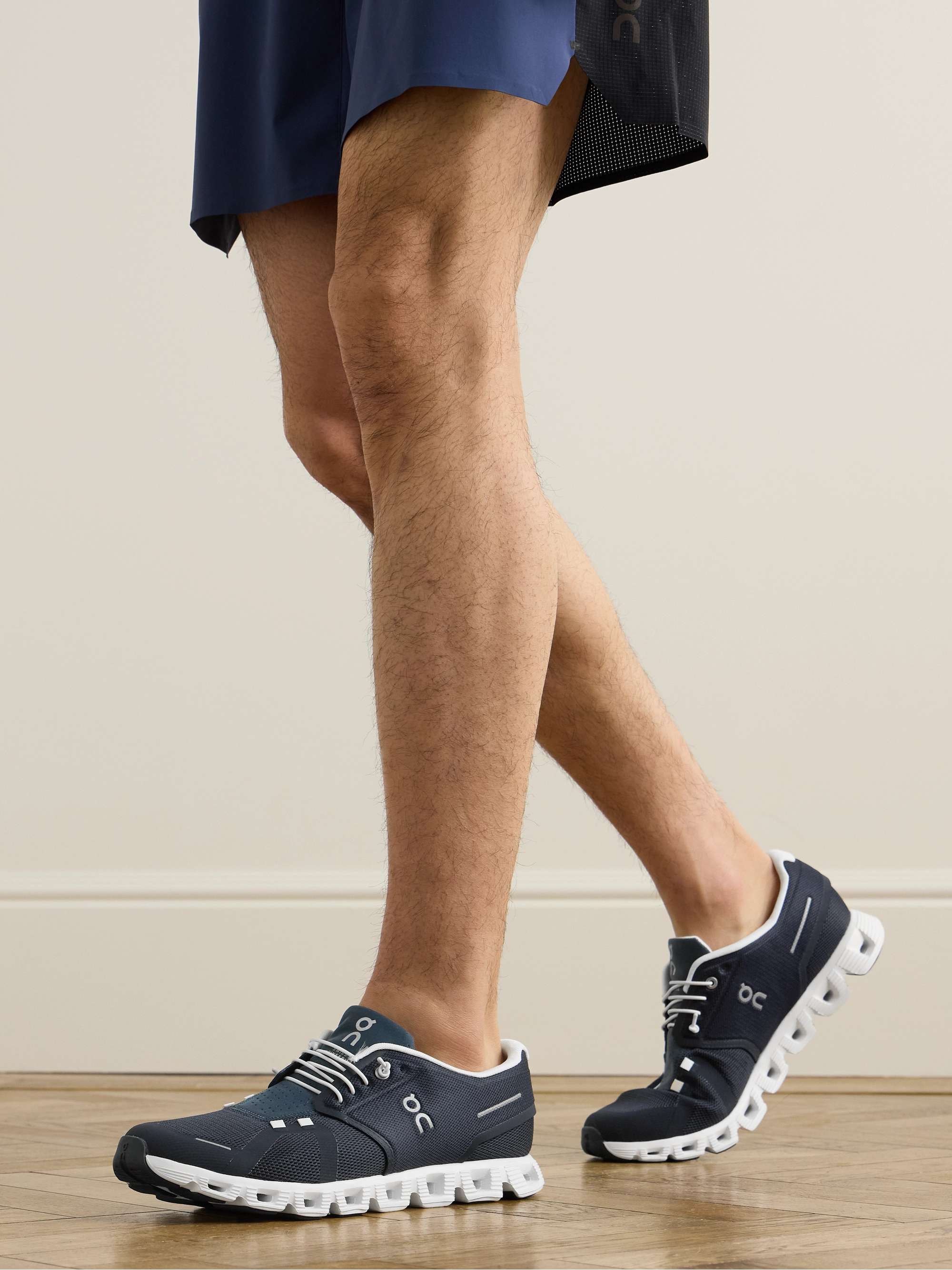 ON Cloud 5 Rubber-Trimmed Recycled Mesh Running Sneakers