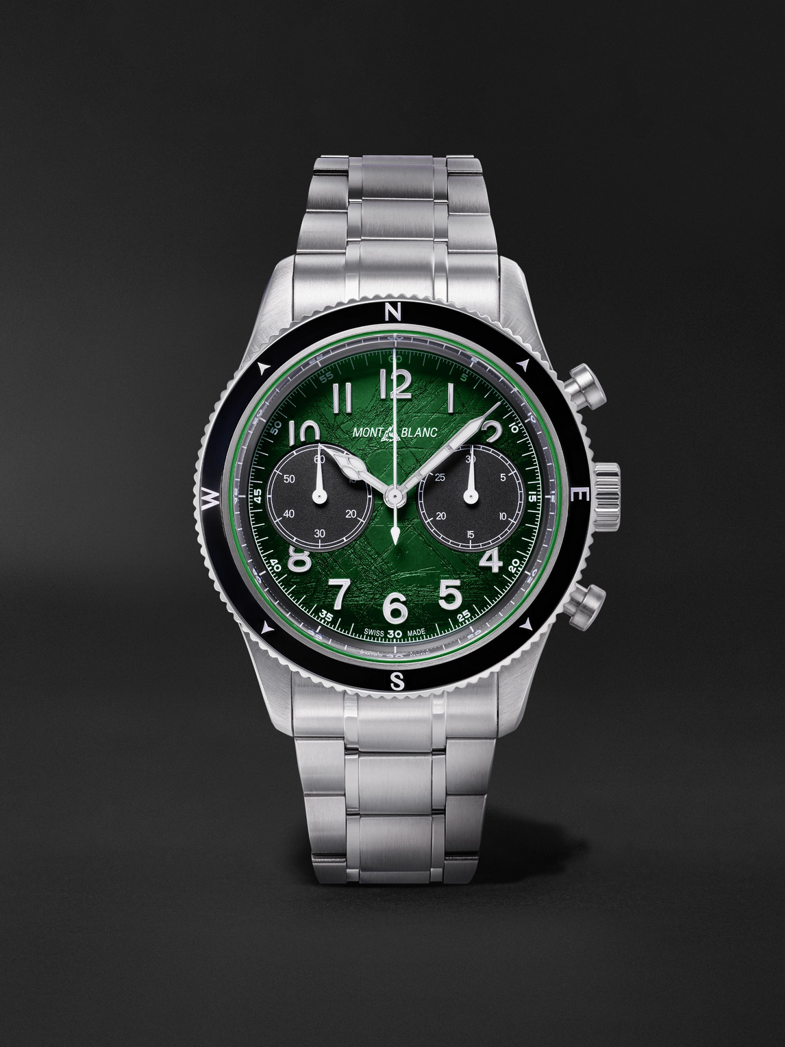 1858 0 Oxygen Automatic Chronograph Stainless Steel Watch, Ref. 133298