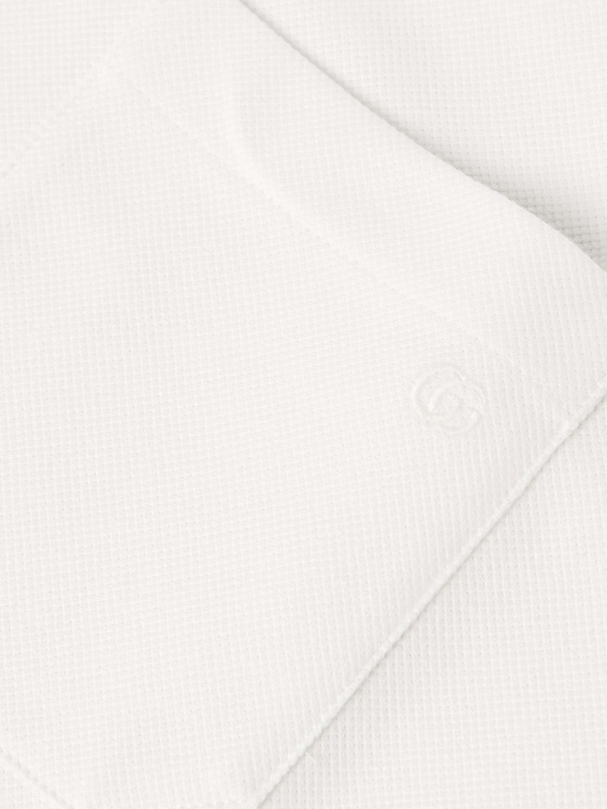 GUCCI Logo-Embroidered Stretch-Cotton Piqué Polo Shirt