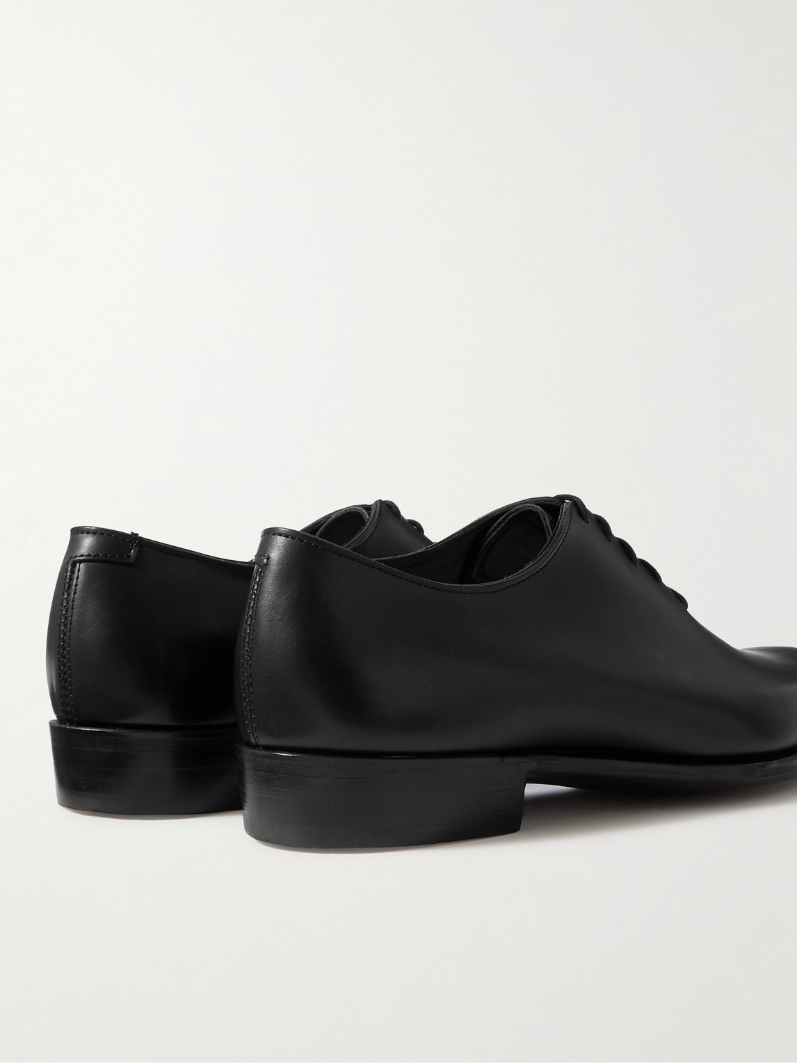 Shop George Cleverley Merlin Leather Oxford Shoes In Black