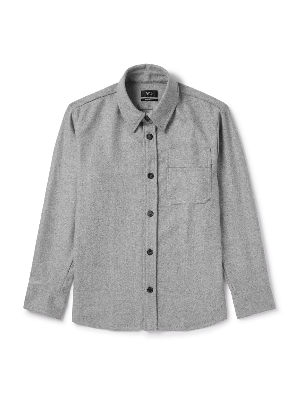 Basile Logo-Embroidered Wool-Blend Overshirt
