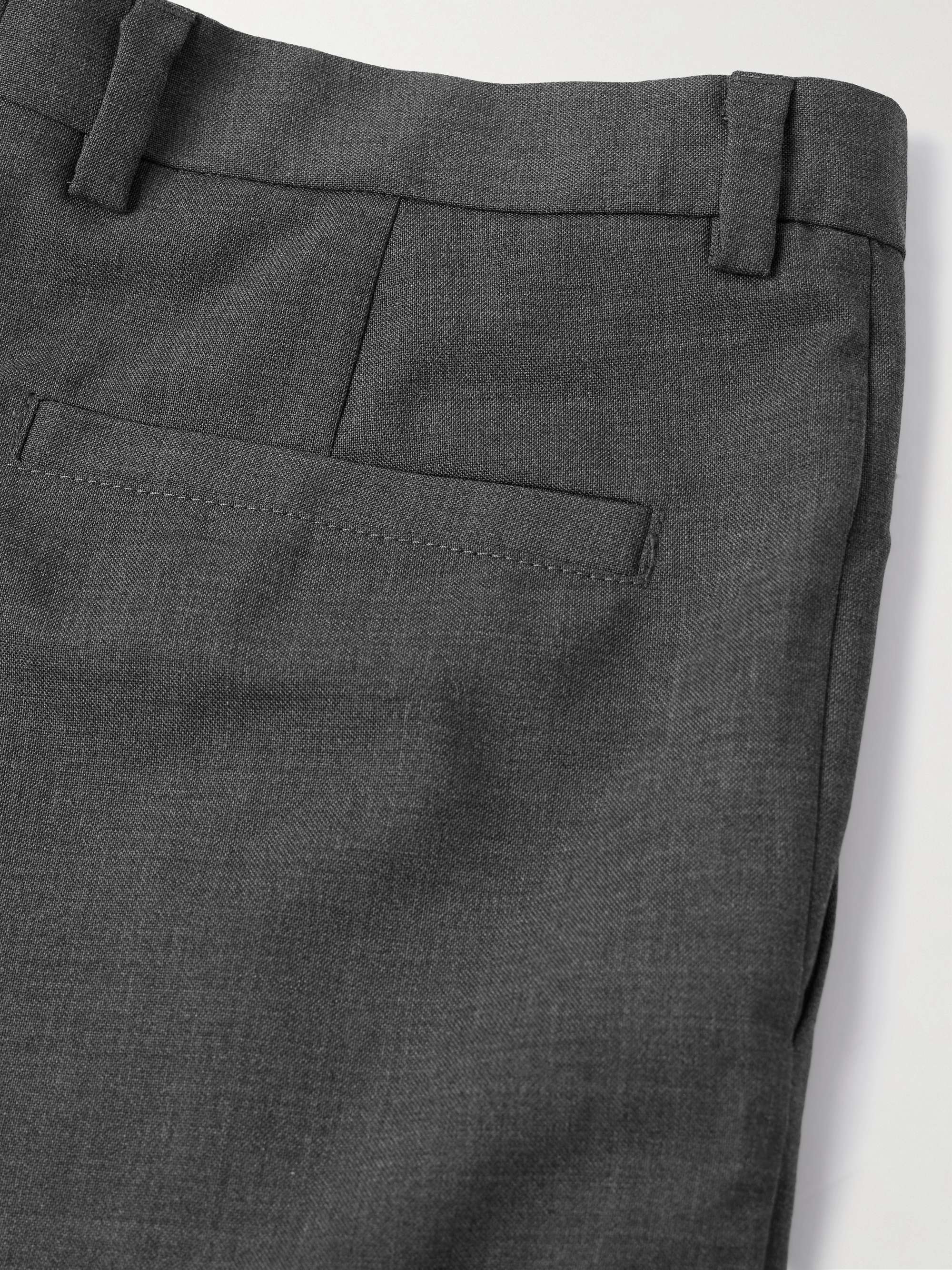 Straight-Leg Virgin Wool Suit Trousers - gray - IT 46