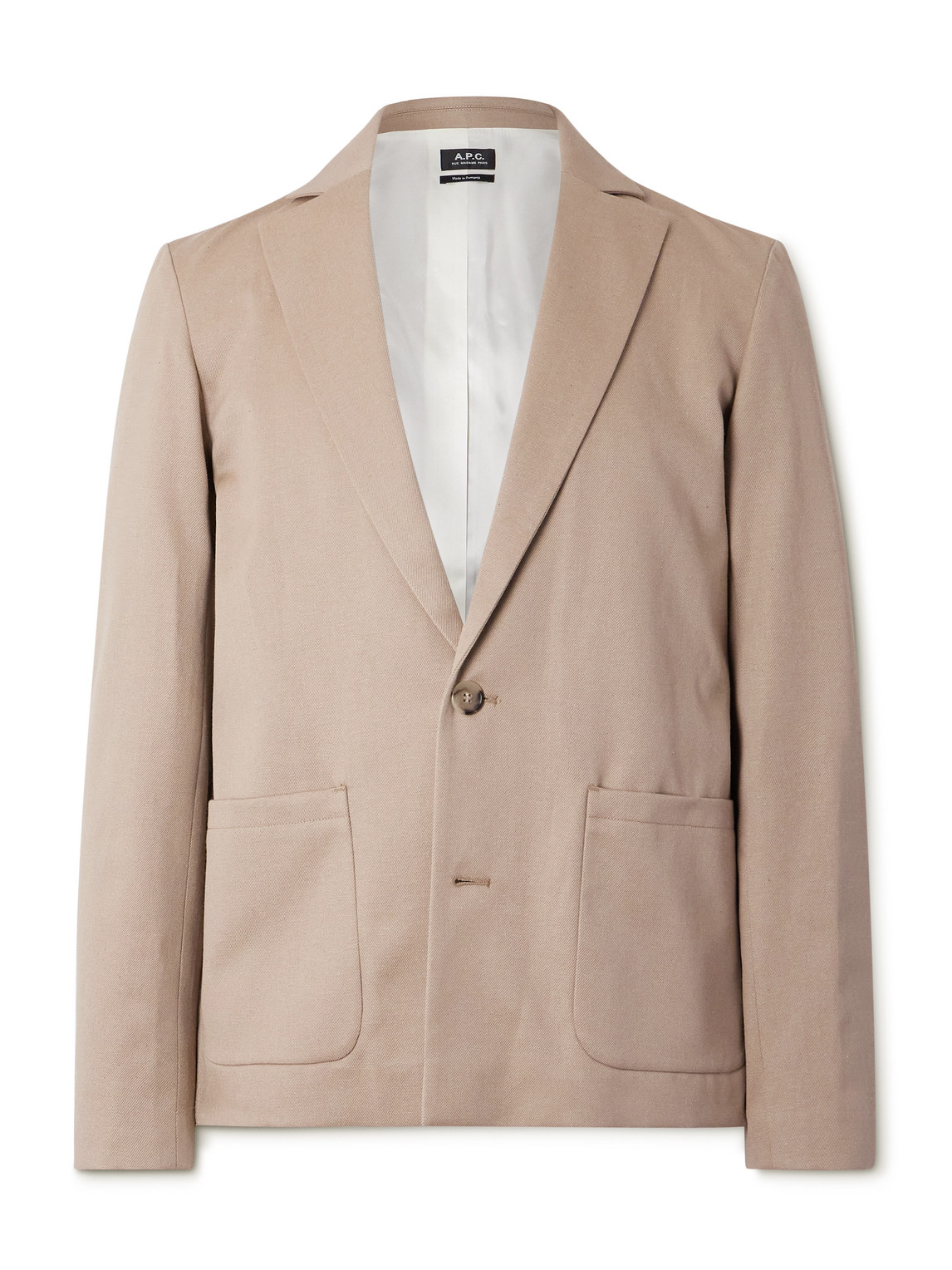 Luc Unstructured Wool and Cotton-Blend Twill Suit Jacket