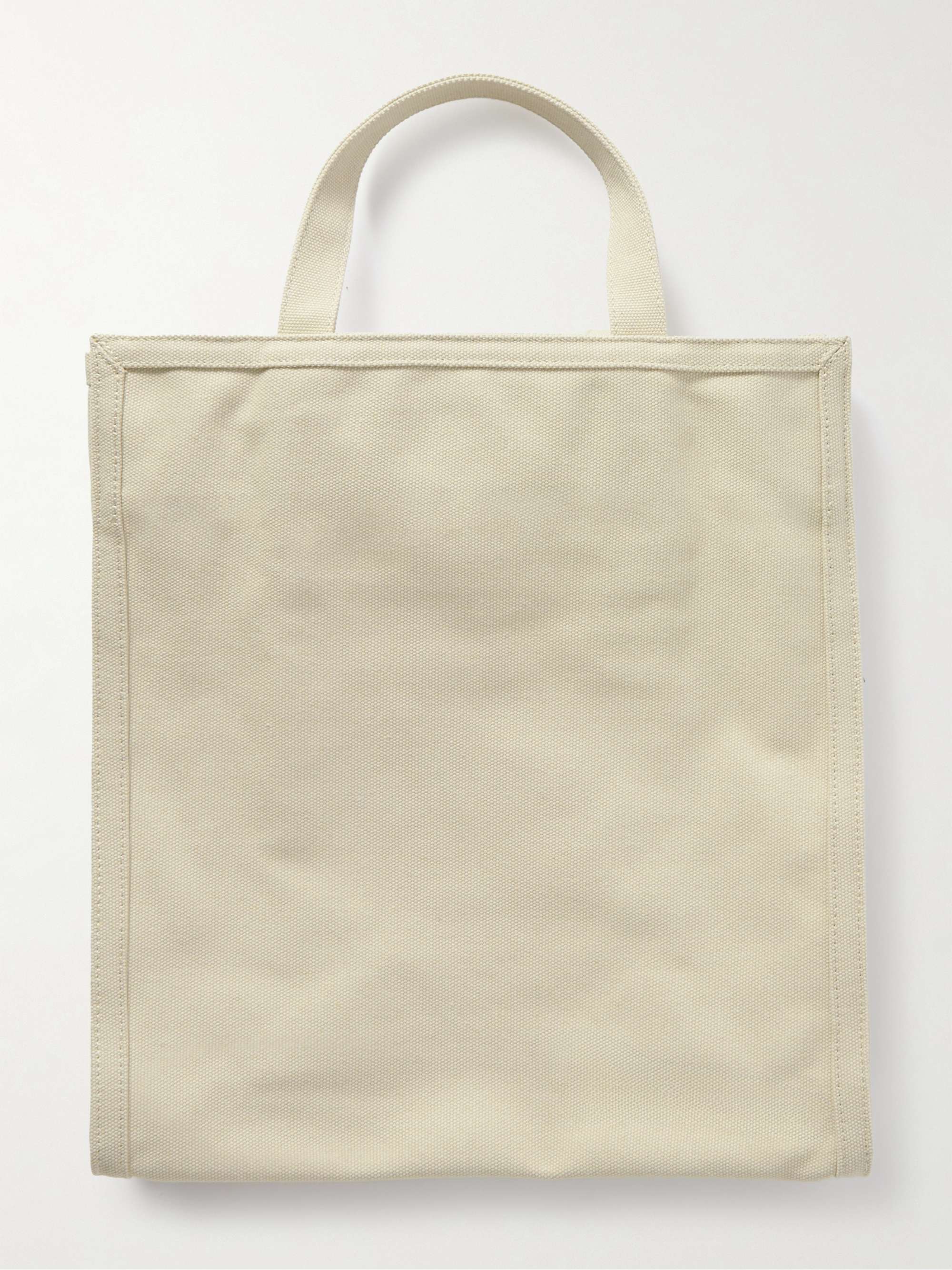 A.P.C. Logo-Print Cotton-Canvas Tote Bag